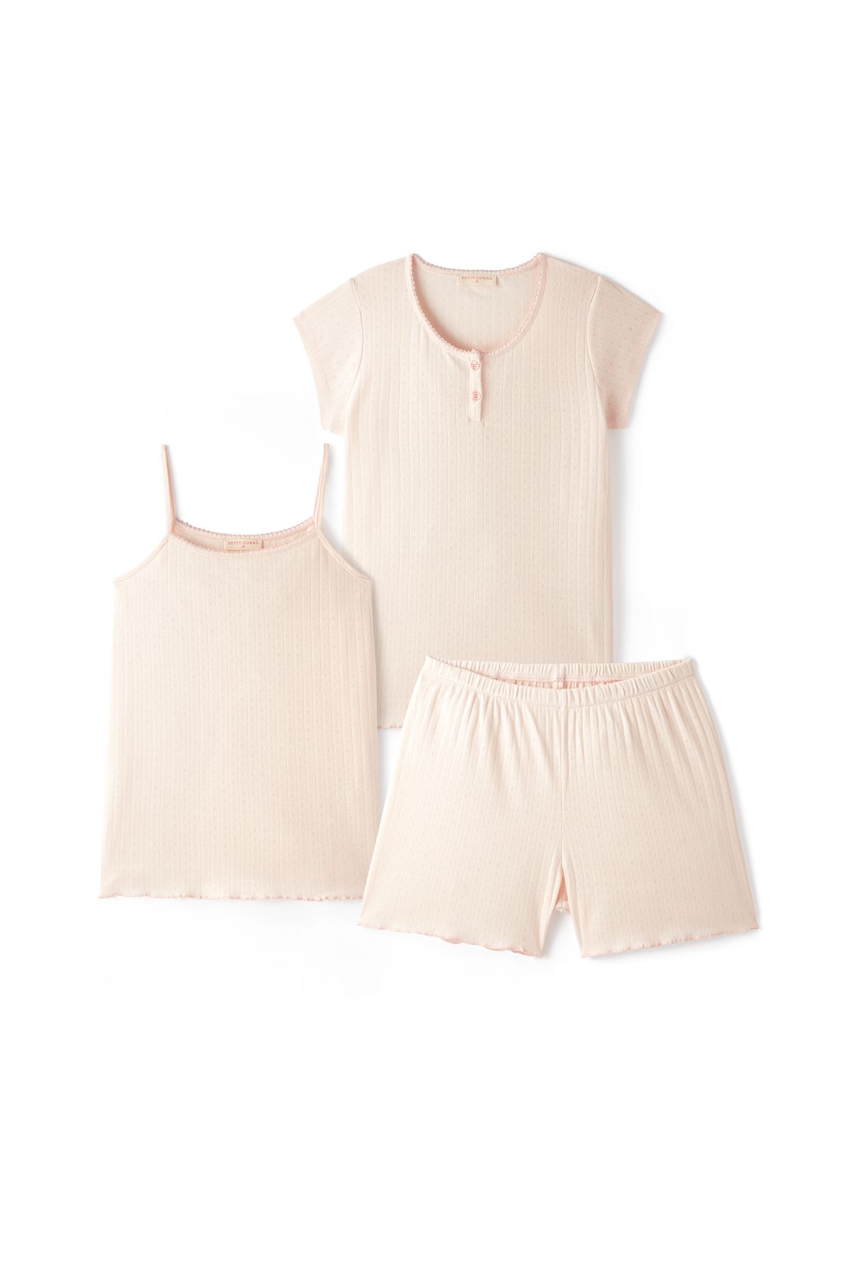 Petit Coral Blush Whisper Pijama Takımı - Anne