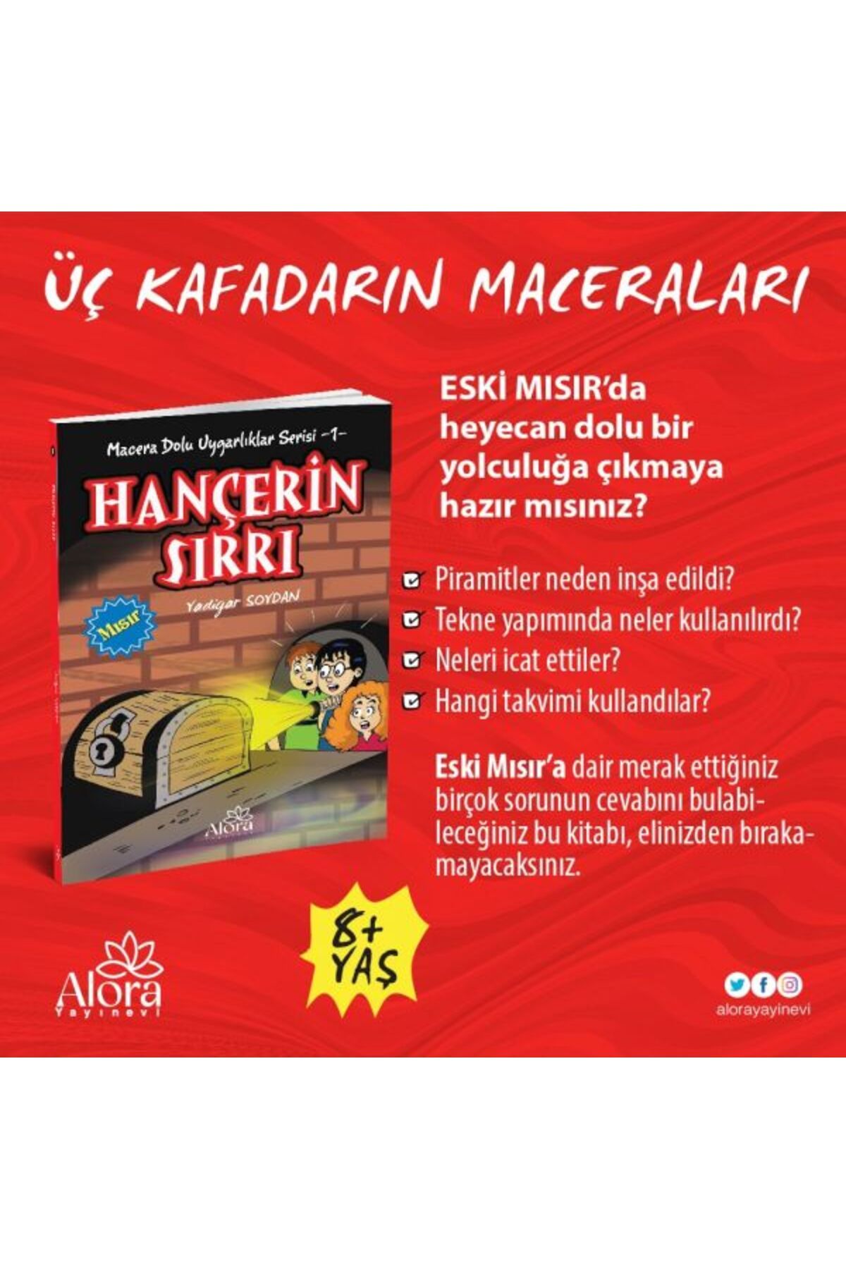 Destek Yayınları Macera Dolu Uygarlıklar - 1 Hançerin Sırrı - Mısır