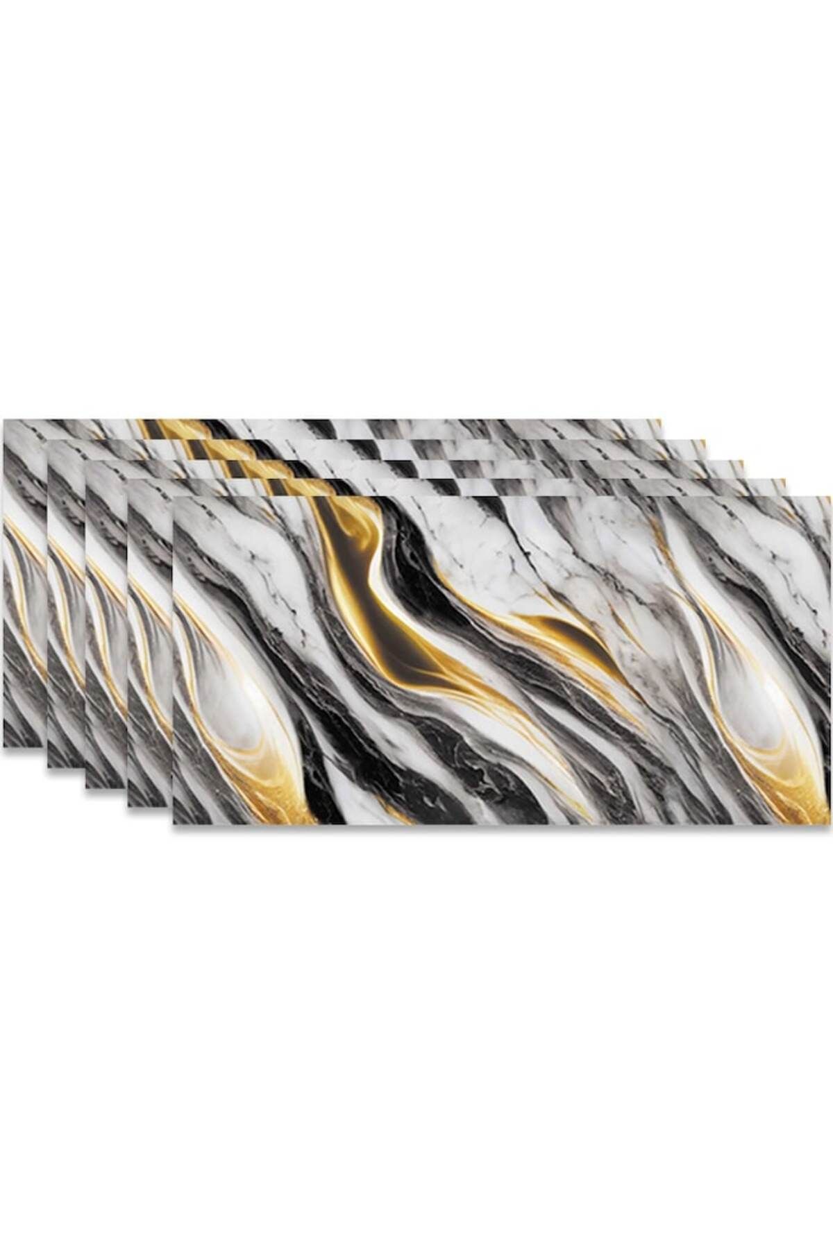 HOZRO-Set of 50 x HOZRO self-adhesive marble imitation tiles, premium model, for walls, covers a surface 2