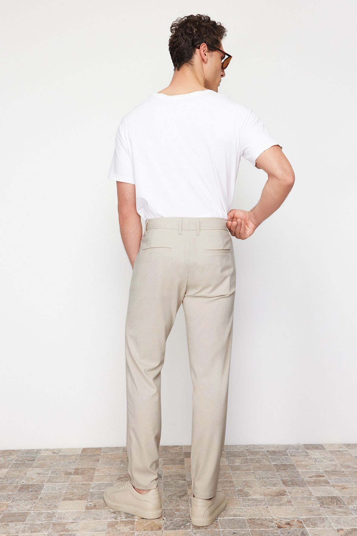Trendyol Collection-Штани-чинос Tas Slim Fit італійського крою TMNAW23PL00034 з тканини чинос TMNAW23PL00034 7