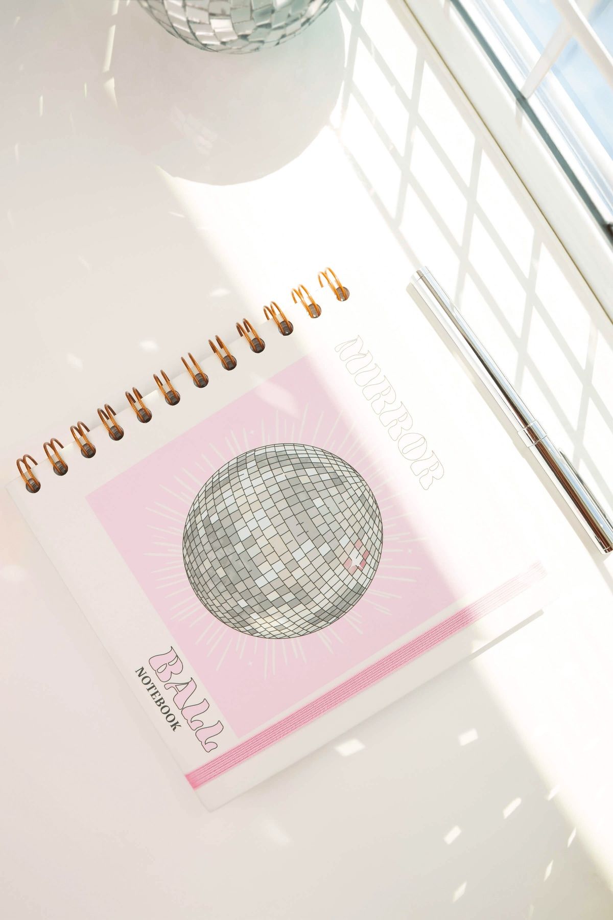 Matt Notebook-15X15 cm Square Set of 2 Spiral Line Undated Notepad 5
