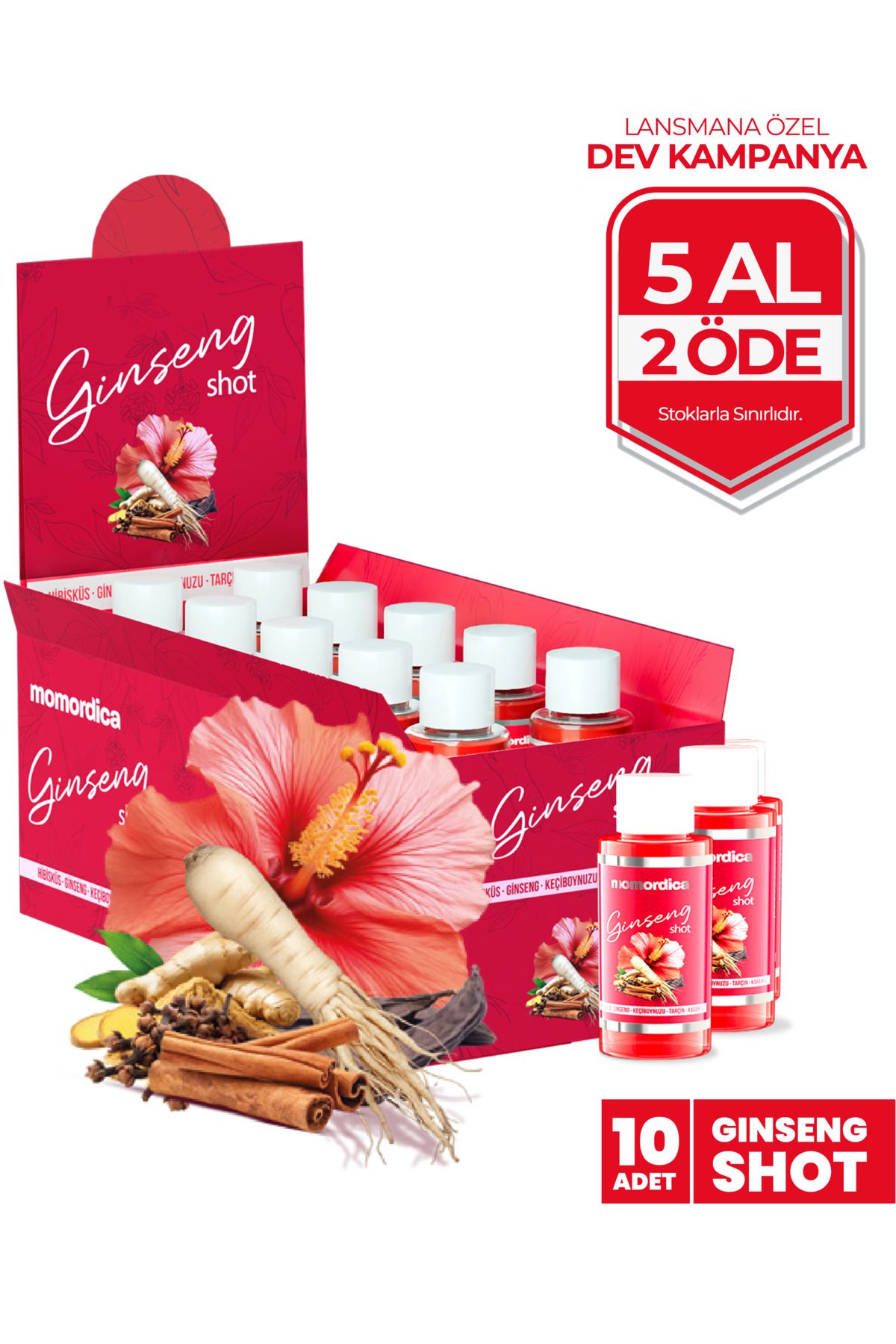 MOMORDİCA Ginseng Shot Superfood Complex - 10 Adet