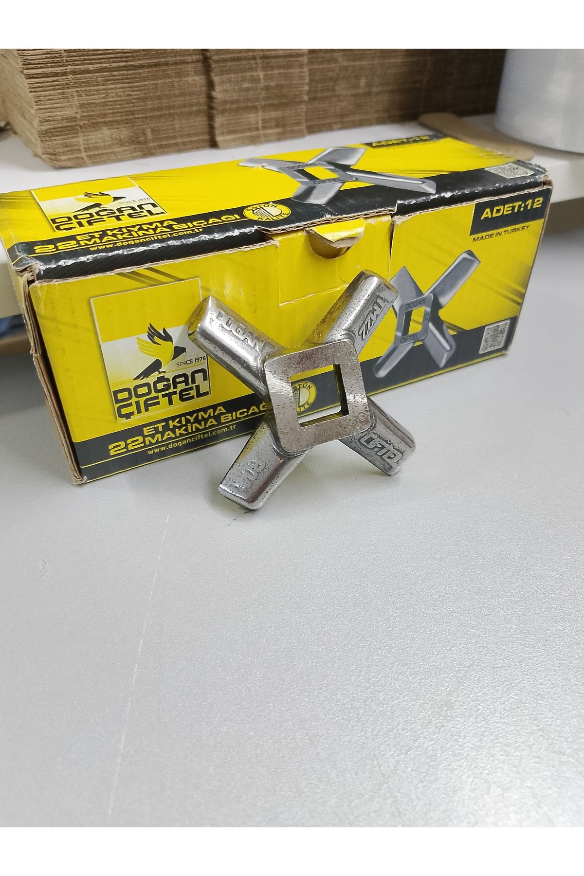 Russet Doğan Çiftel 22 Kıyma Makinesi Bıçağı 72mm Et Makinası Bıçak Yedek Parça-12 Adet (1 Kutu)