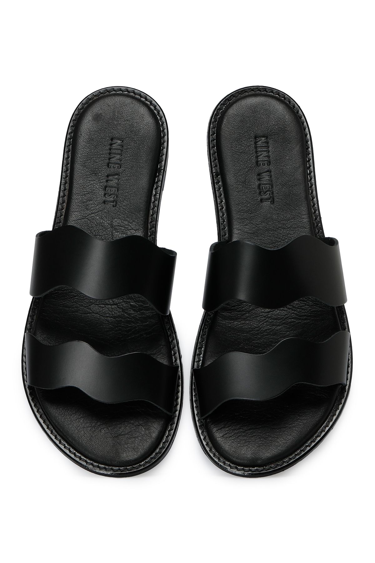 Nine West-FEUY 3FX Schwarze Damenhausschuhe 4