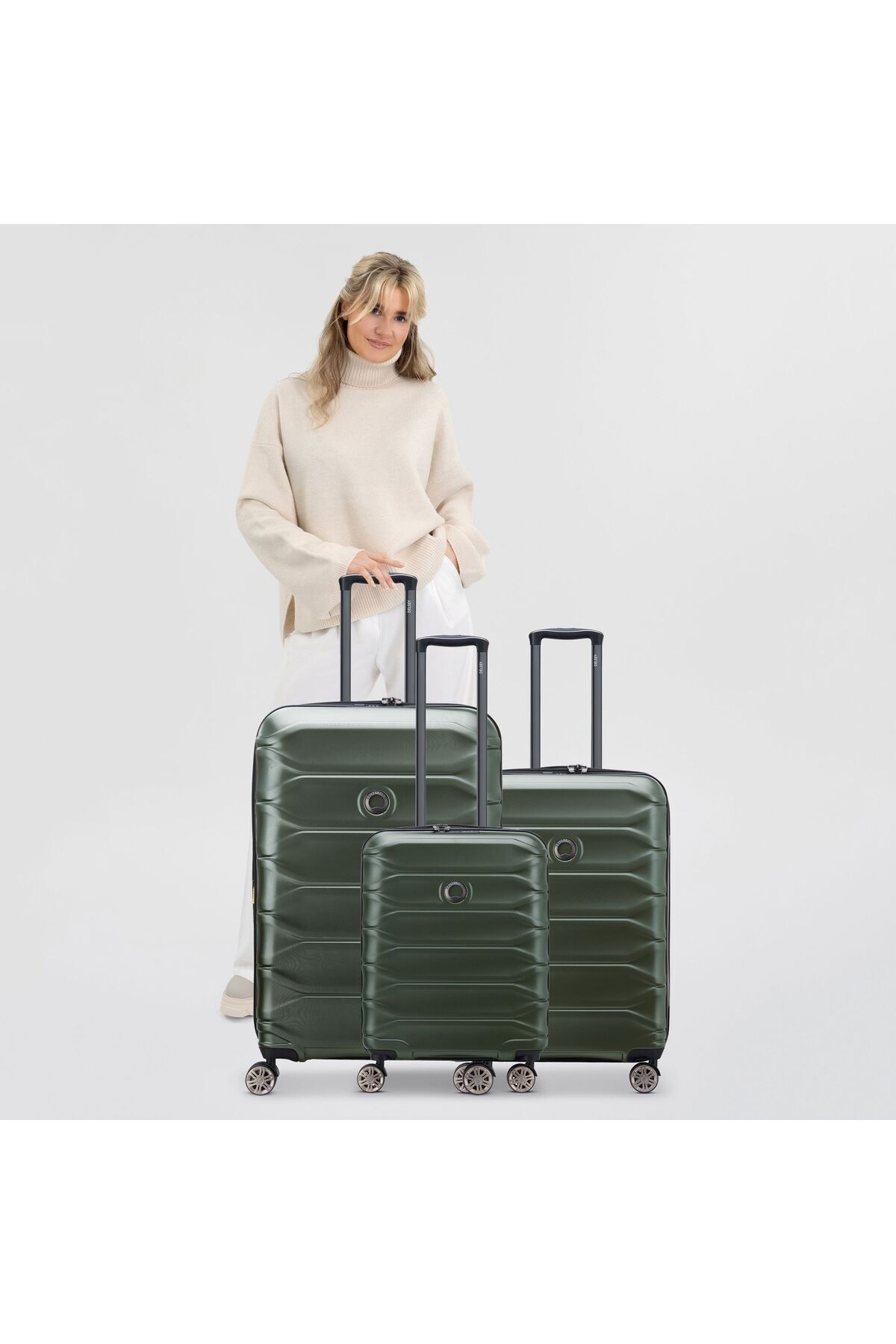 Delsey Paris-Meteor 4 wheels Suitcase set 3-piece with expansion pleat 8