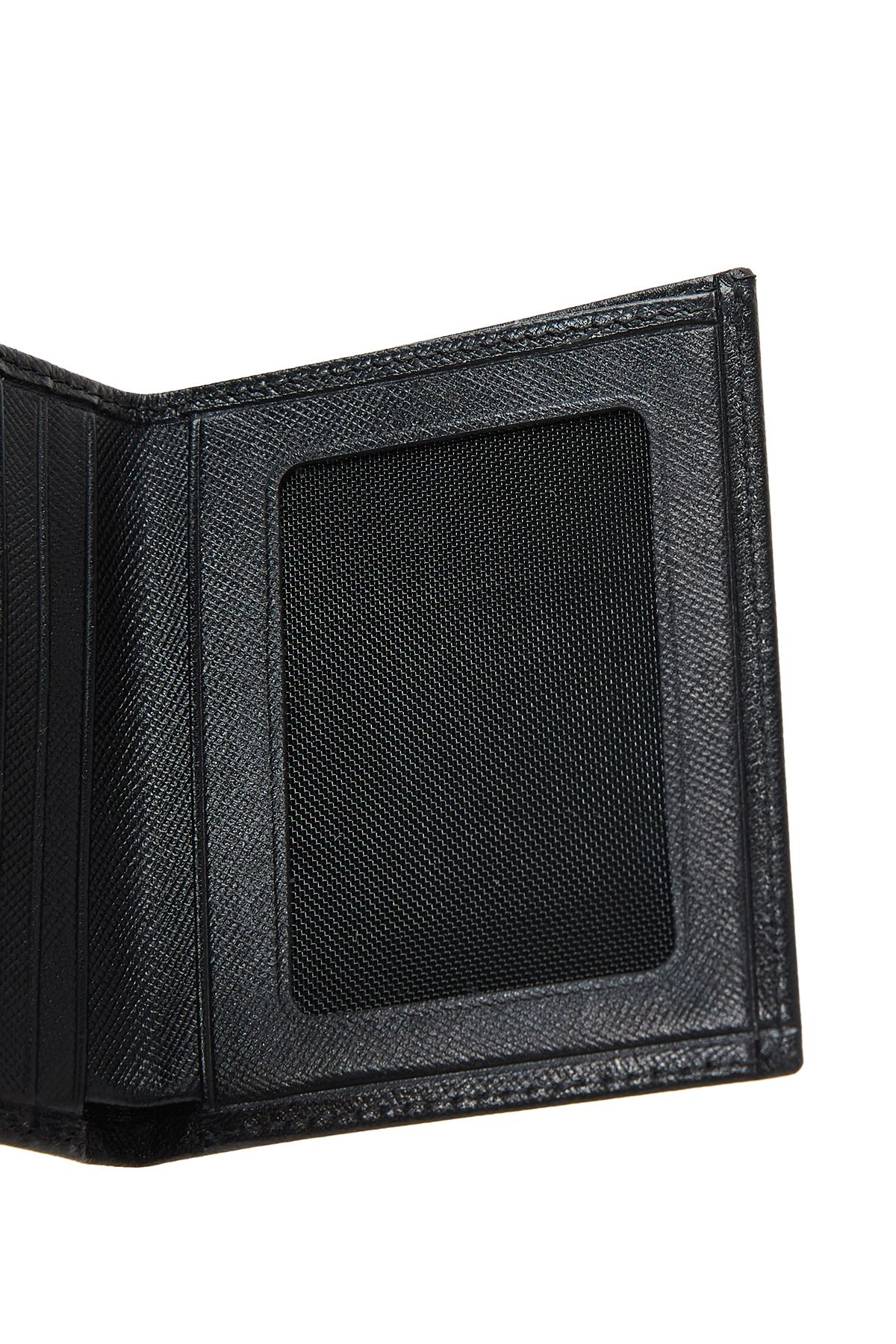 Derimod-Black Leather Men's Card Holder - 000a2d3012cv 7