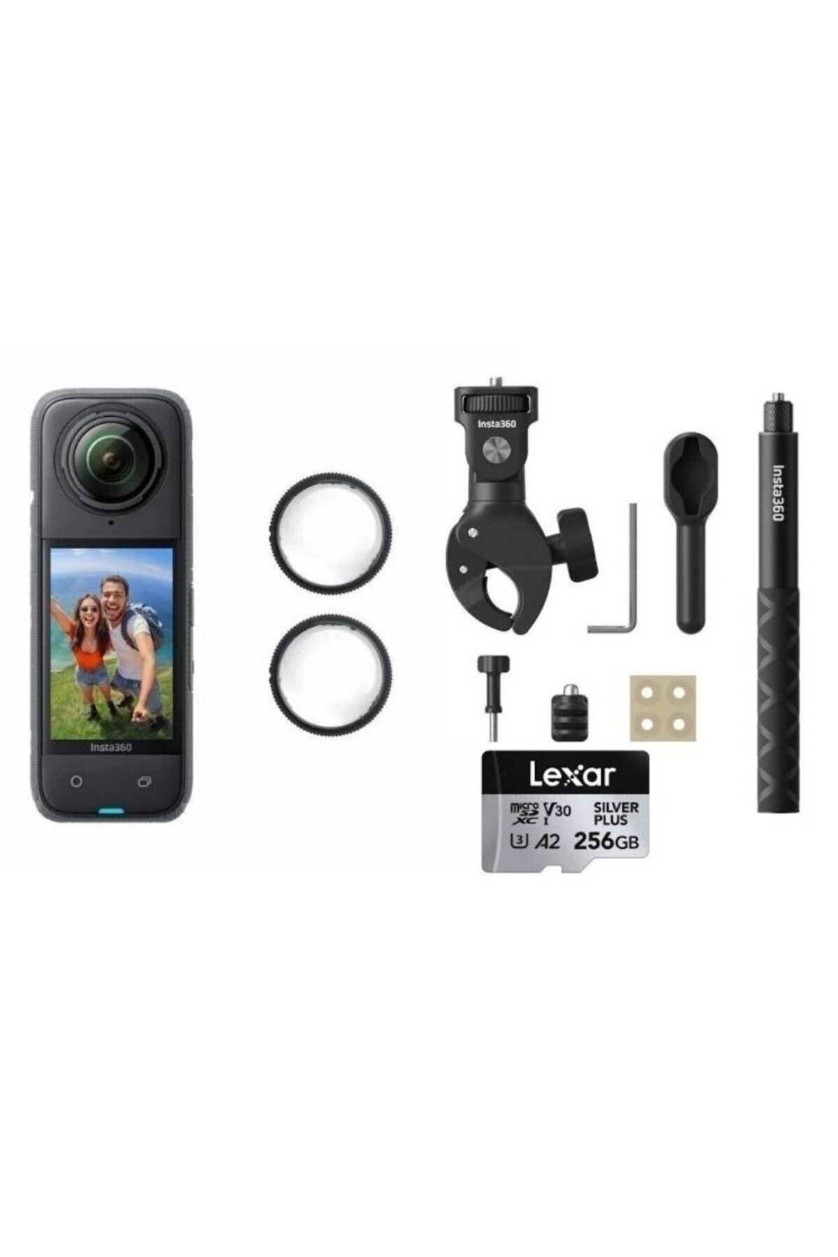 Insta360 X4 Moto Ki̇t 256 Gb ( Yeni̇ Verson Motorcu Seti̇ )