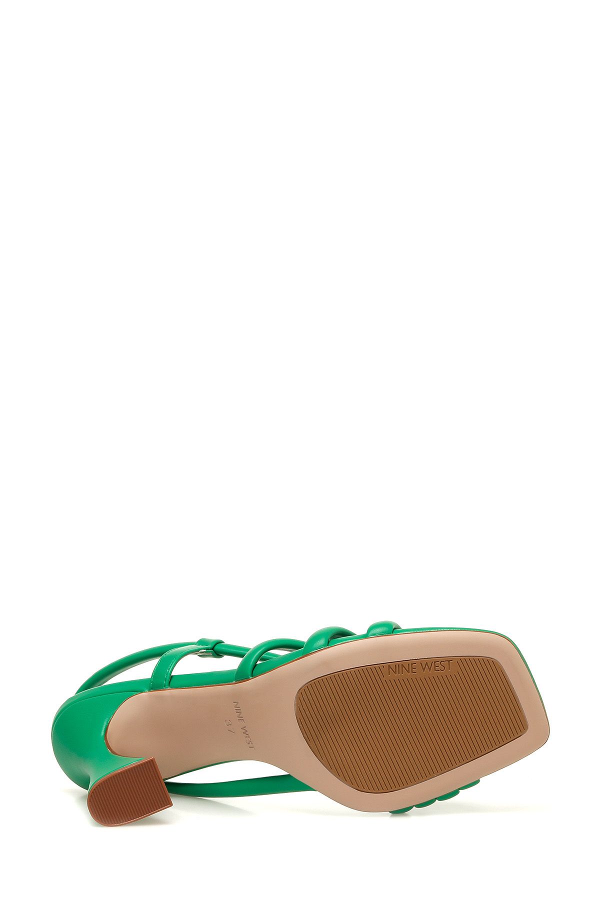 Nine West-MARCI 4FX Grüne Damen-Sandalen mit Absatz 6