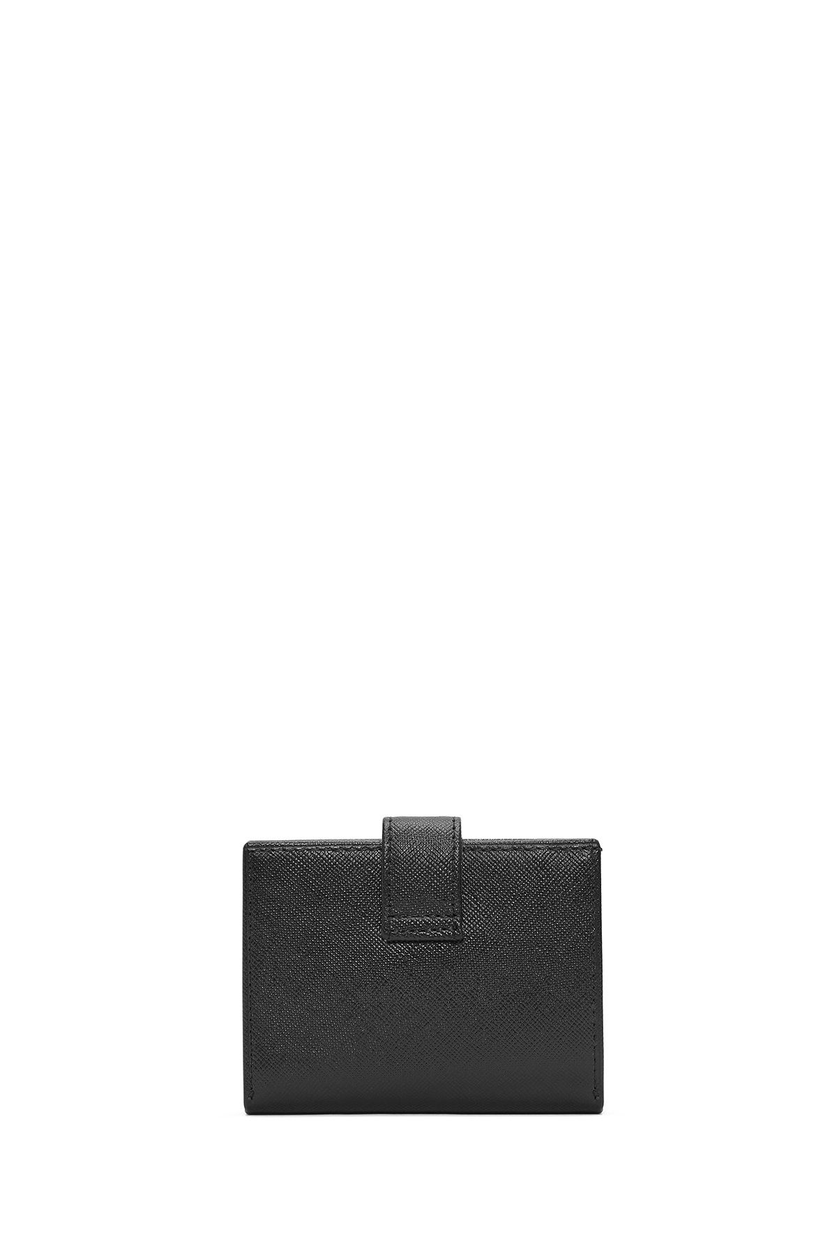 Derimod-Black Leather Men's Card Holder - 000a2d3094cv 6