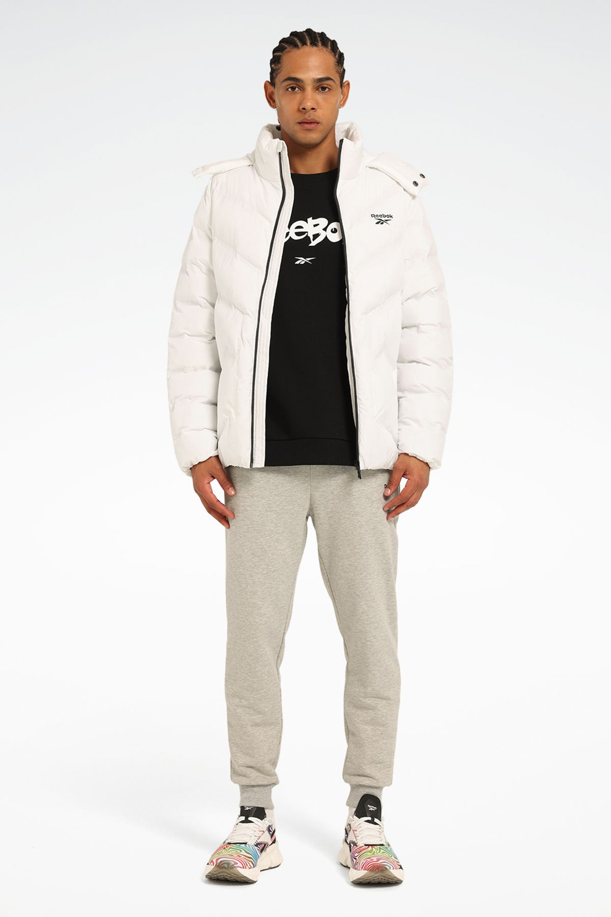 Reebok Henry Jacket Beyaz Erkek Kısa Kaban