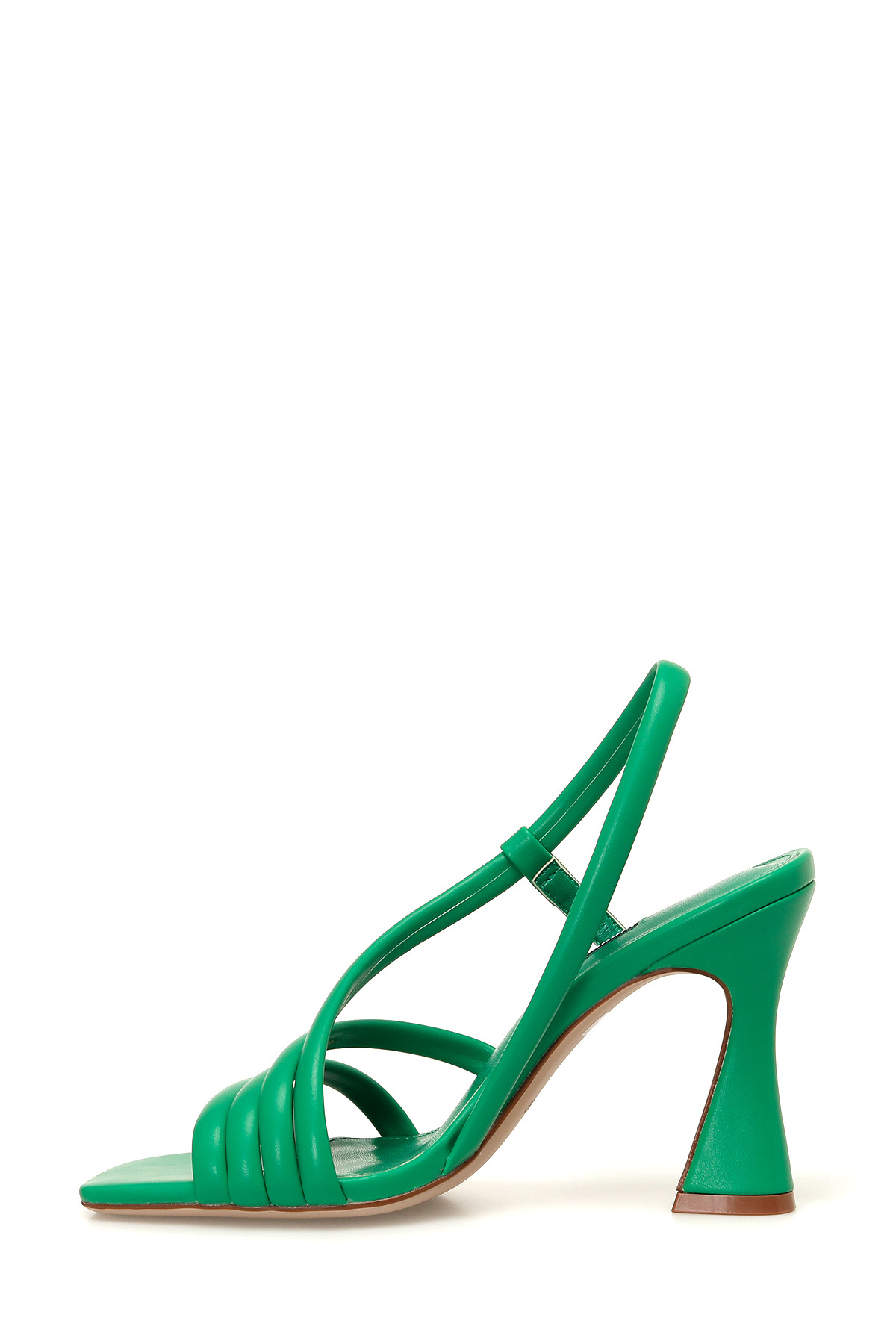 Nine West-MARCI 4FX Grüne Damen-Sandalen mit Absatz 3