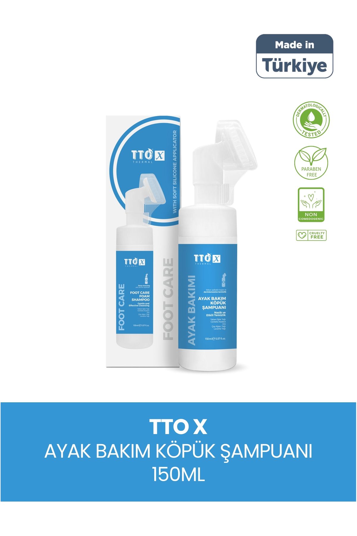 TTO X Aplikatörlü Köpük Ayak Bakım Şampuanı 150ml