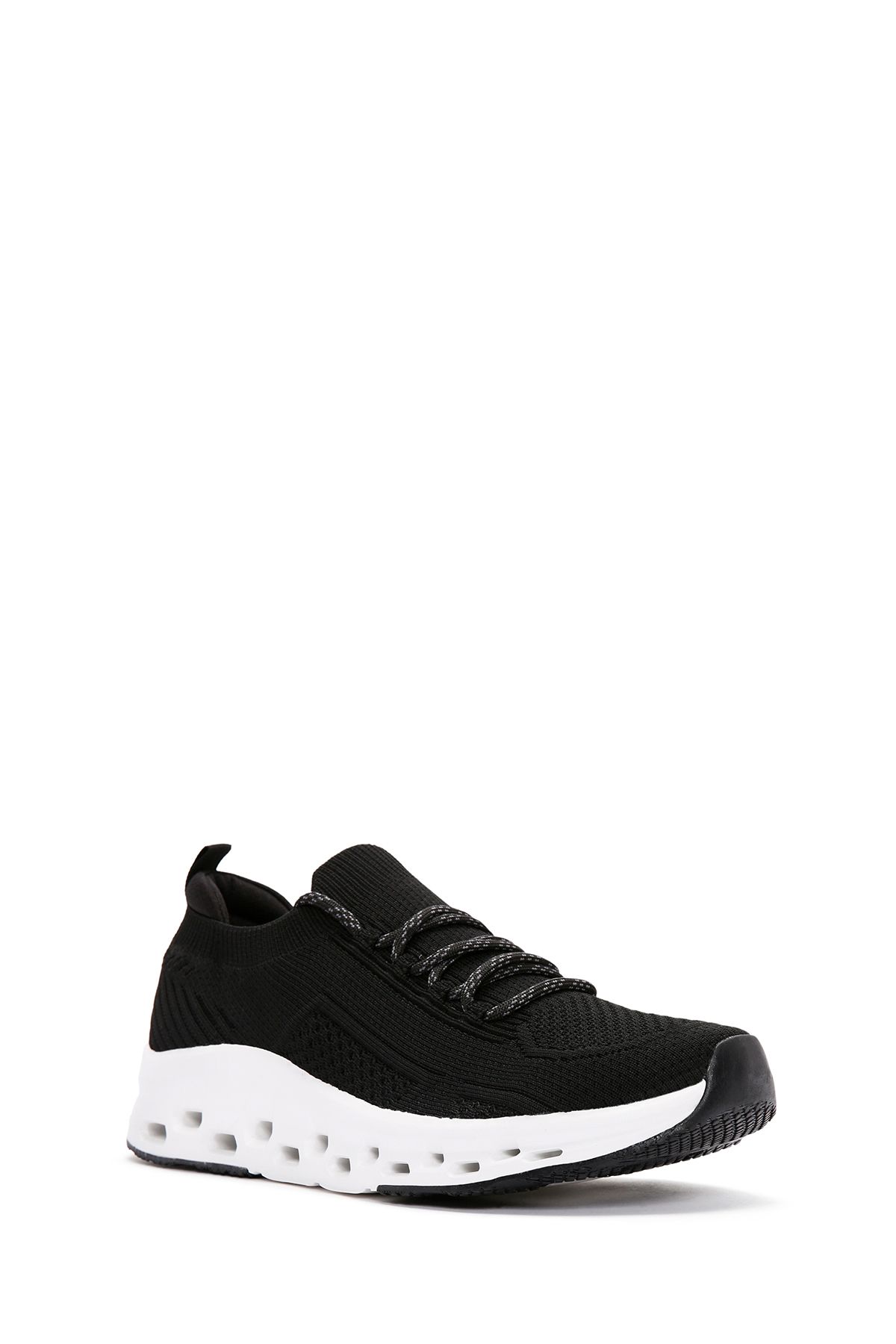 Zero Erkek Siyah Bağcıklı Kalın Tabanlı Sneaker 24sfd69316f - 6