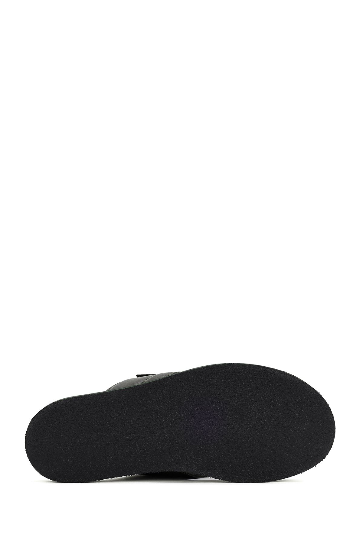 Derimod-Khaki Men's Leather Casual Slippers - Banded, 24SFD625718 4