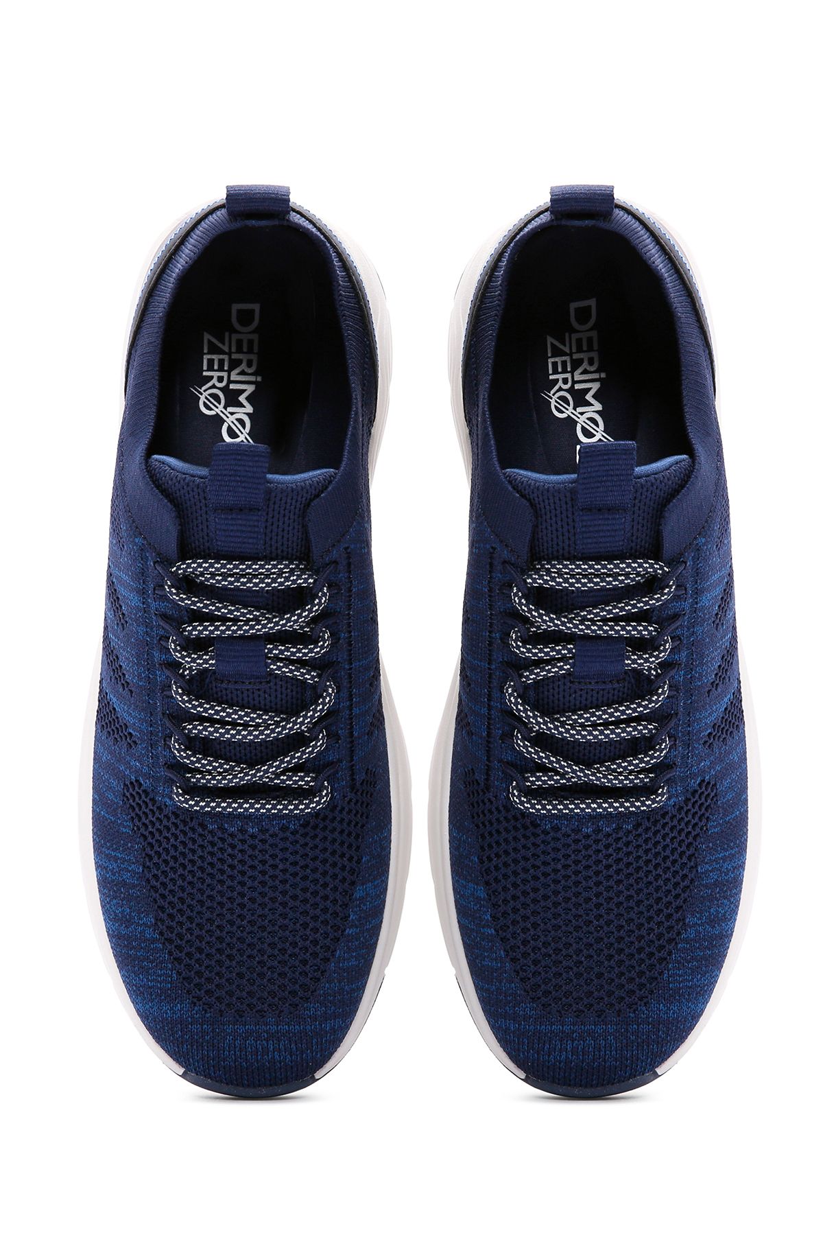 Zero Erkek Lacivert Bağcıklı Kalın Tabanlı Kumaş Sneaker 24sfd69546f - 7