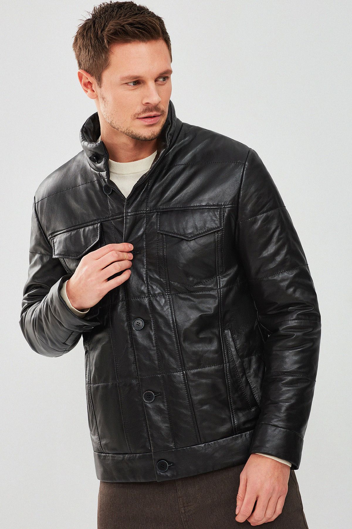 Derimod-Lorenzo Men's Black Puffer Jacket - 23wge65141m 3