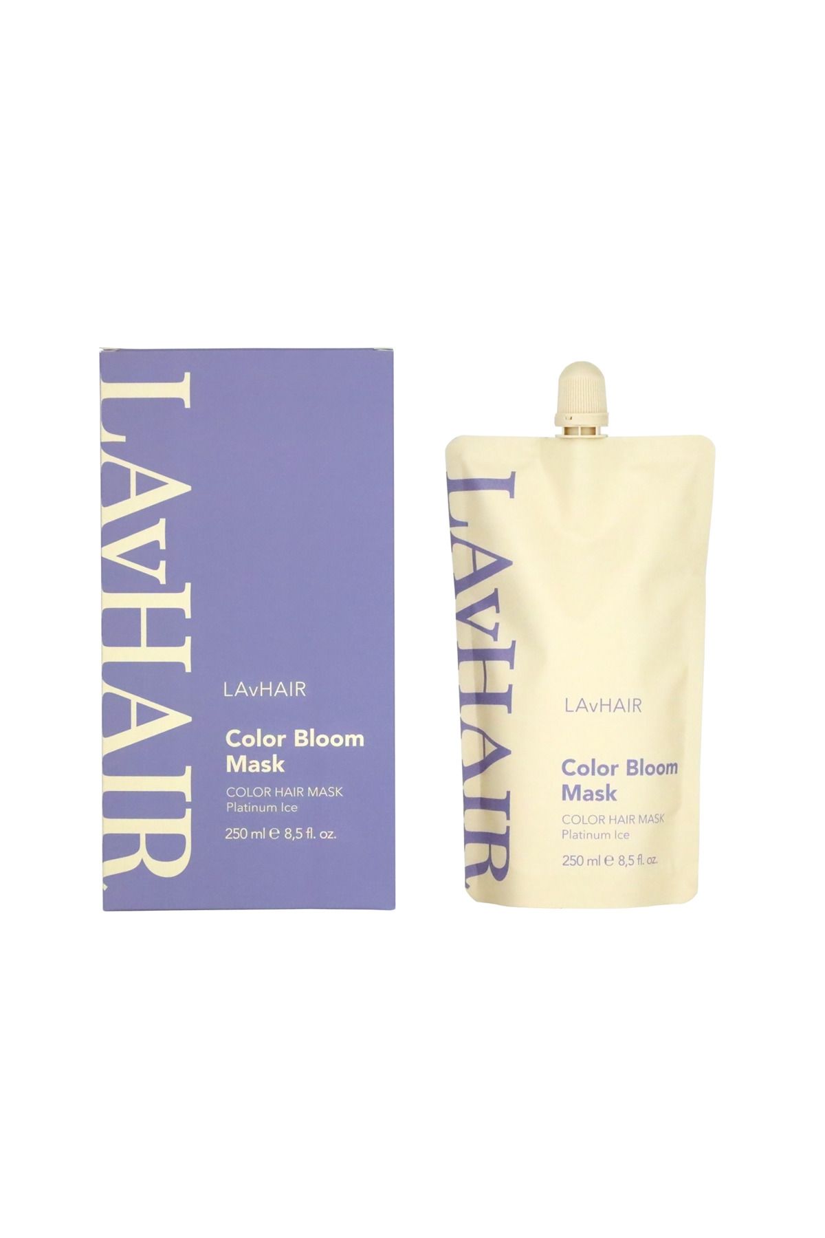 LAvHAIR Tonlayıcı saç bakım maskesi Color Bloom Maskesi (Platinum Ice)