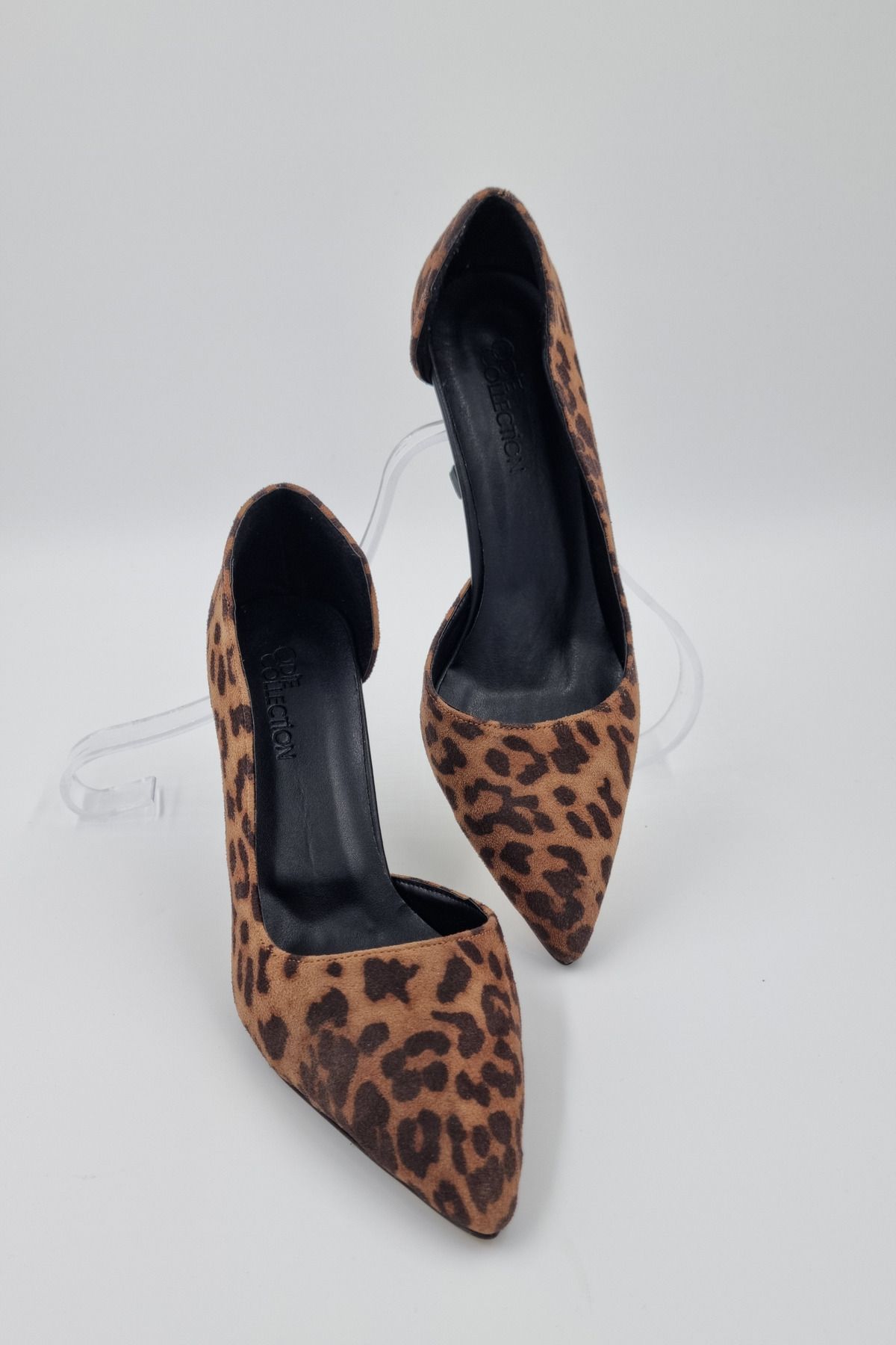 Odie Collection-Leopard Patterned Stylish Daily Night Pointed Toe Low-Cut Stiletto 5