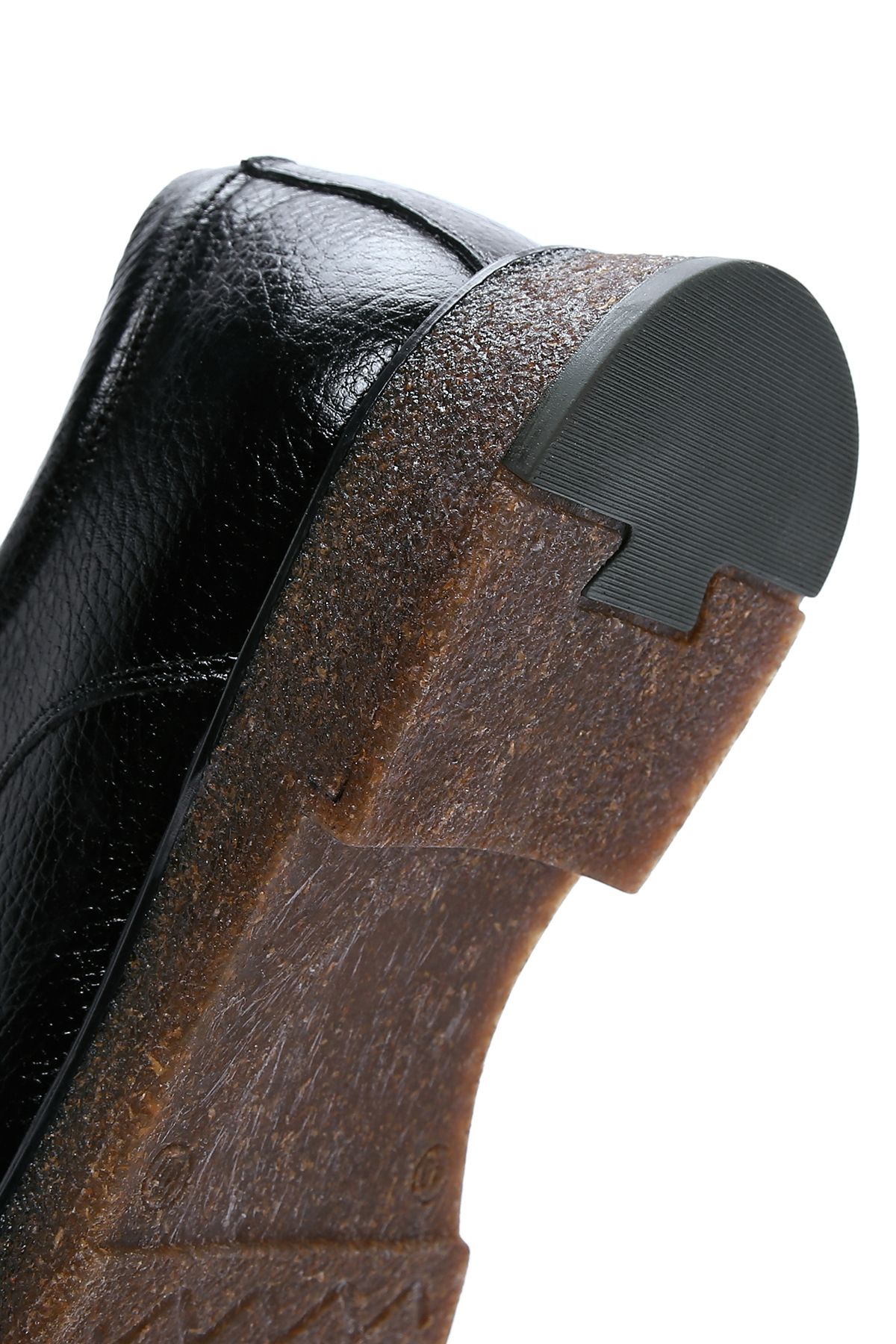 کفش های کژوال مردانه روزمره چرمی مشکی 24WFD6706FT Derimod
