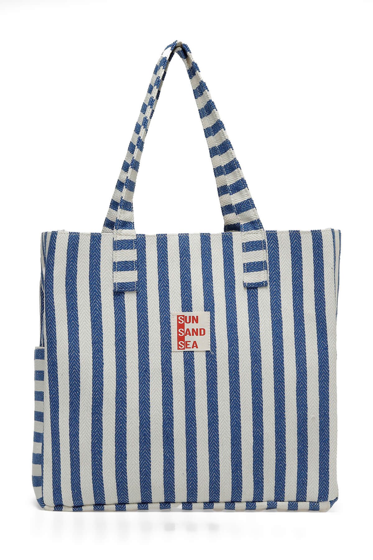 lumberjack-Blaue Strandtasche für Damen 1