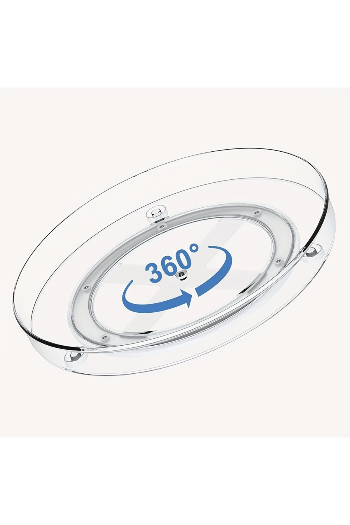Choice-Lazy Susan Spice Rack Organizer, 360 Degree Rotating Round Lazy Susan Turntable For Cabinet, Clear 8