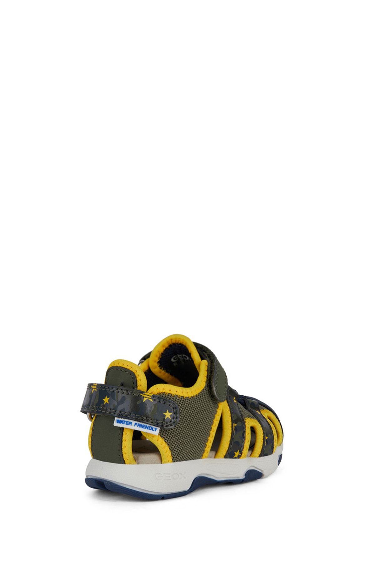 Geox-Chlapeček zelené kožené sandály Multy Strap B450Fb014Cec0629 4