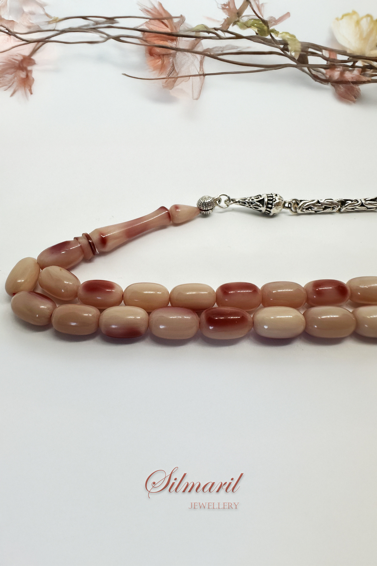 Yıllandıkça Güzelleşen Tespih: Zamanla Kızaran Benekli Kanayan Bağa Tespih - Özel Püsküllü