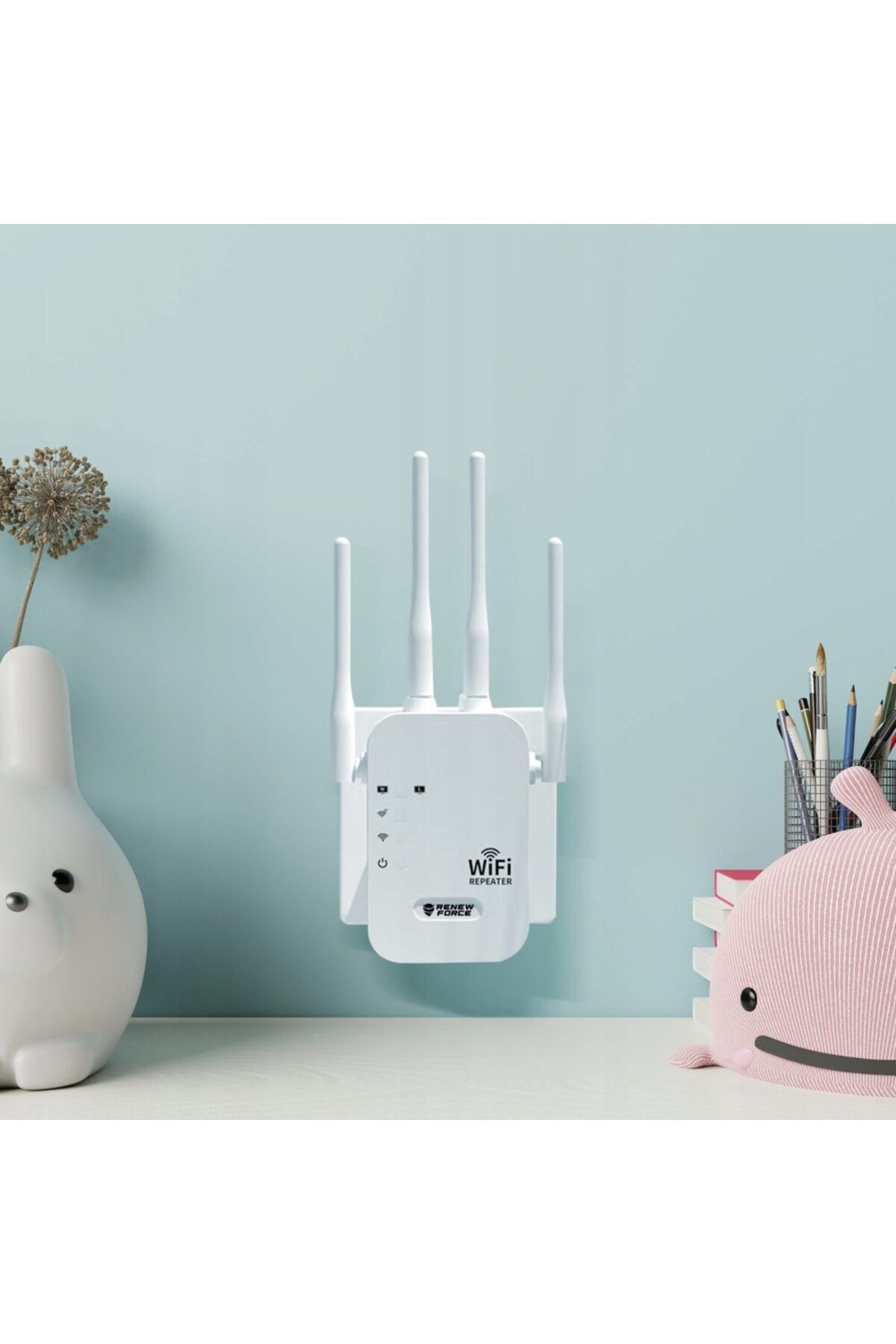 Renew Force-, Range Extender WiFi Network, Transfer up to 1200Mbps, 2.4G-5G Network, WPA/WPA2 Connection 3