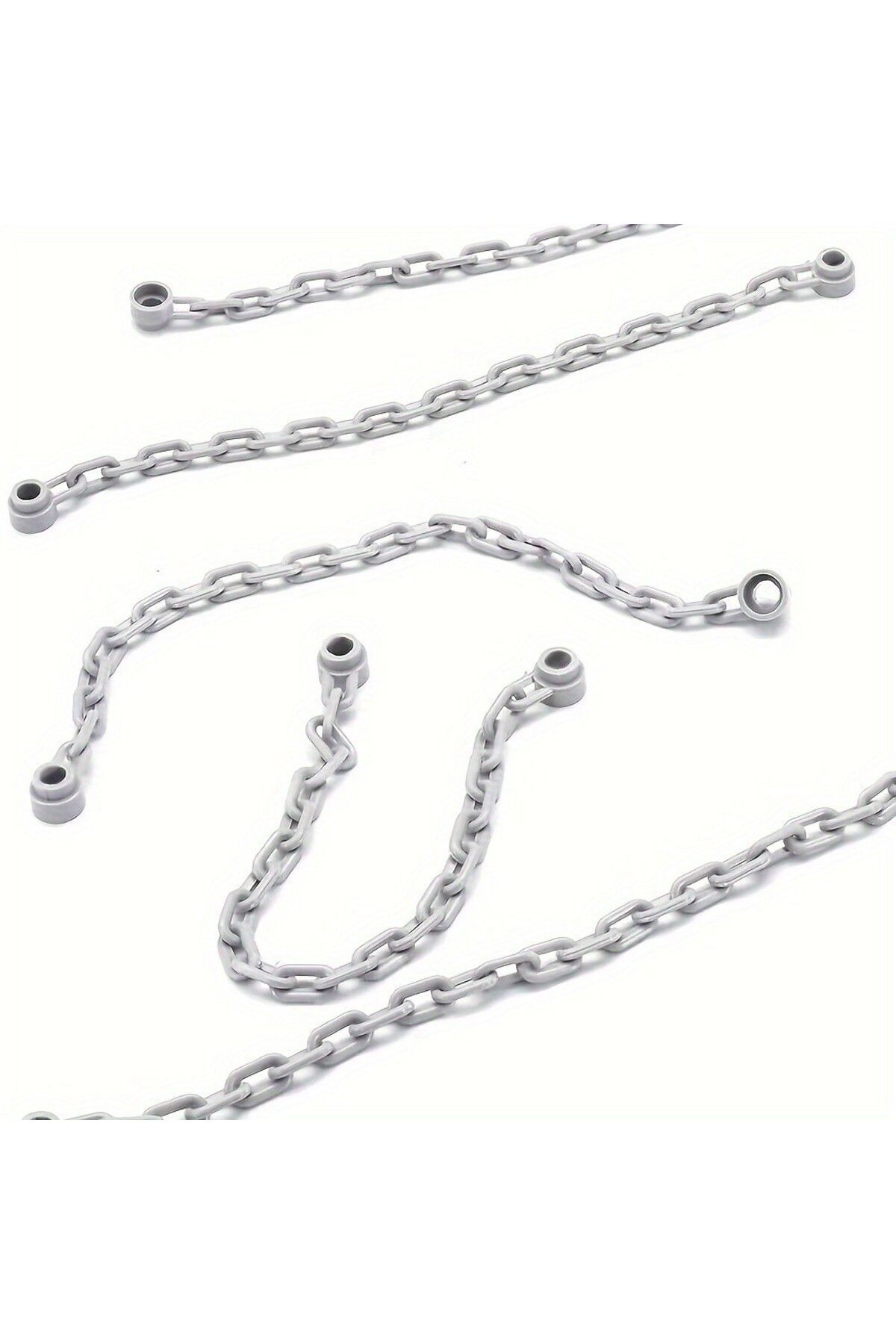 Choice-Light Gray 5pcs Chain 1x16 Length Building Block Accessories Moc Model Components Assembly Gifts Diy 1