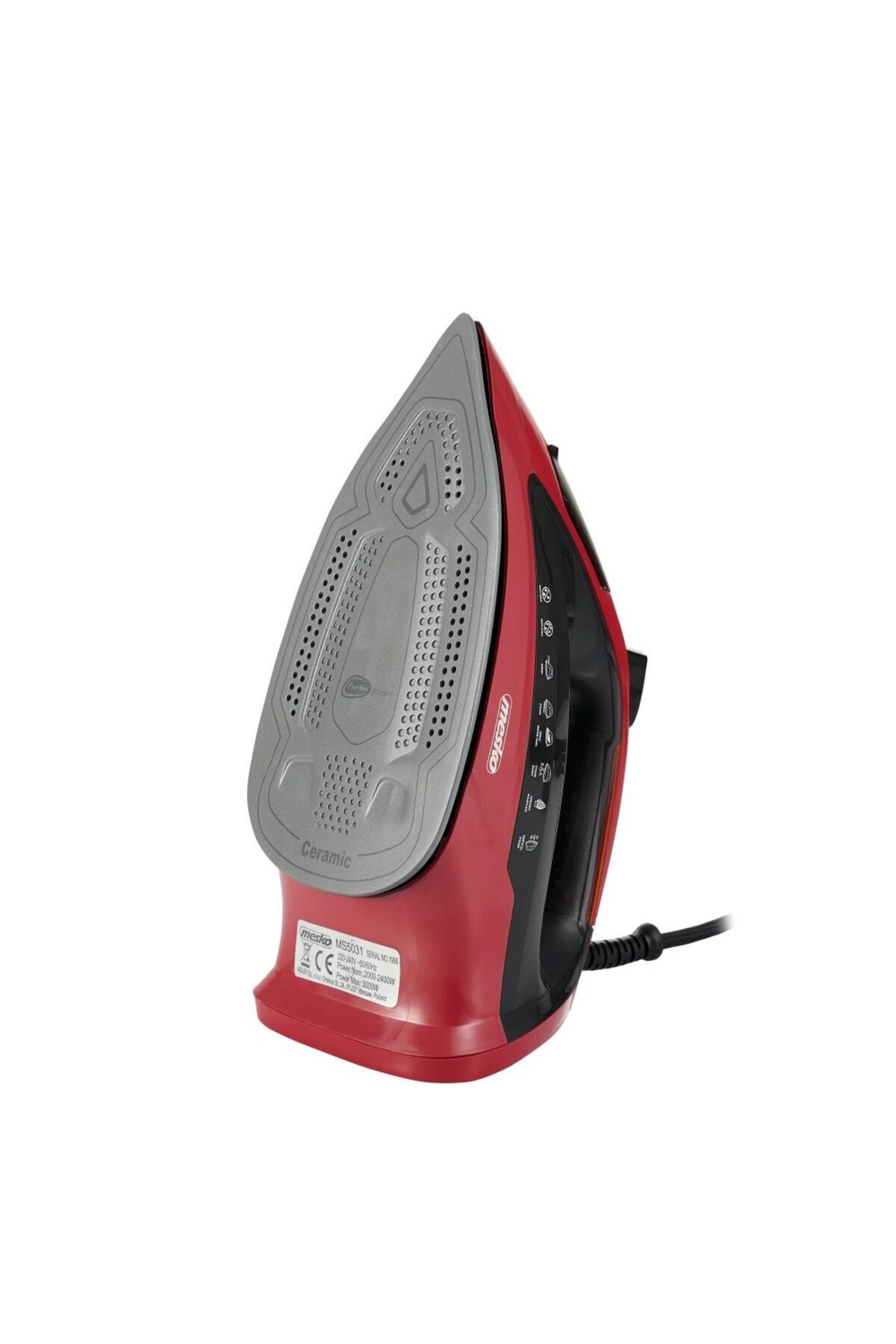 MESKO-Fier de calcat cu abur MESKO, 3000 W, 70g/min, 400ml, Oprire automata, rosu/negru 4