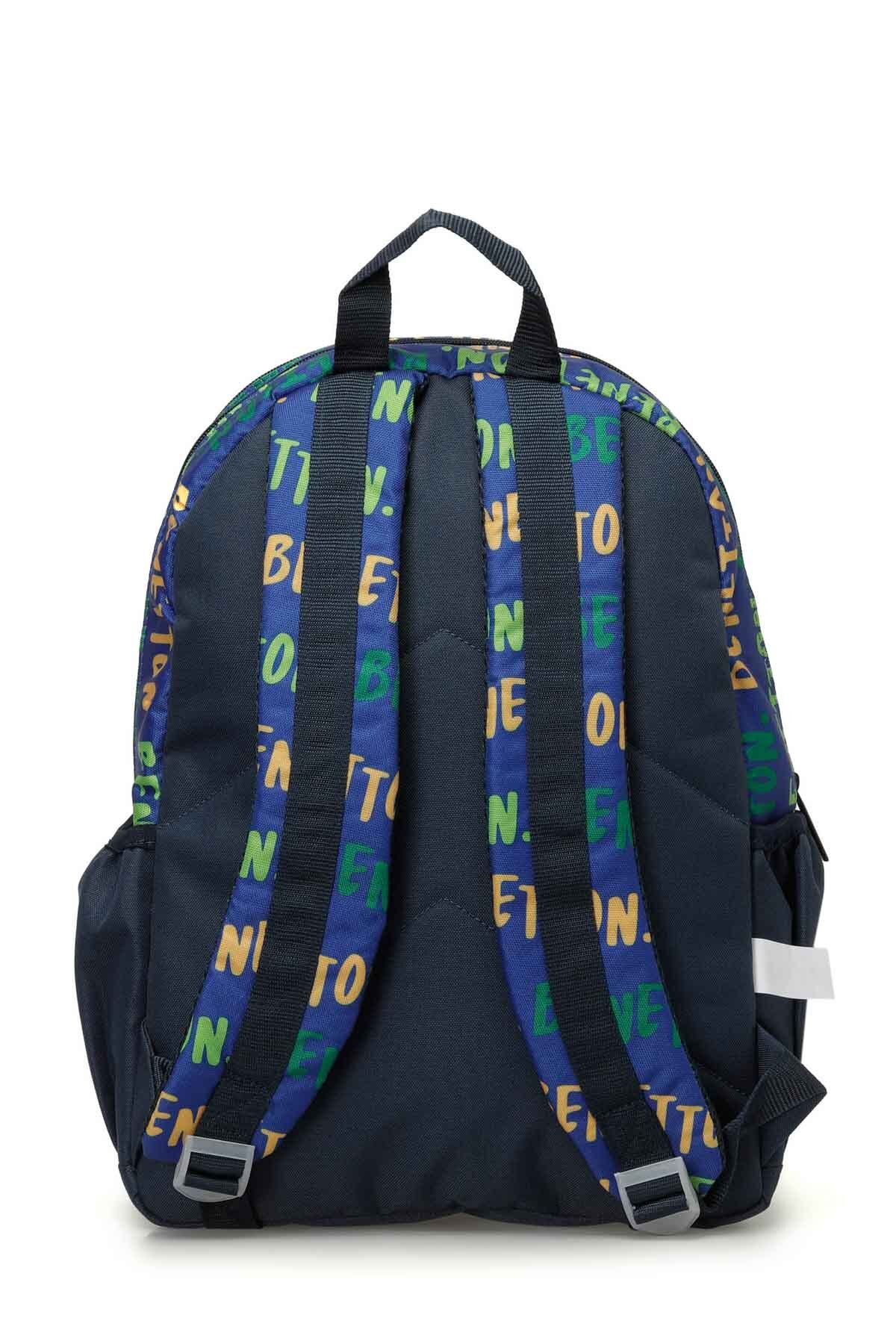 کوله پشتی آبی مردانه و زنانه 4PR NAVY united colour of benetton