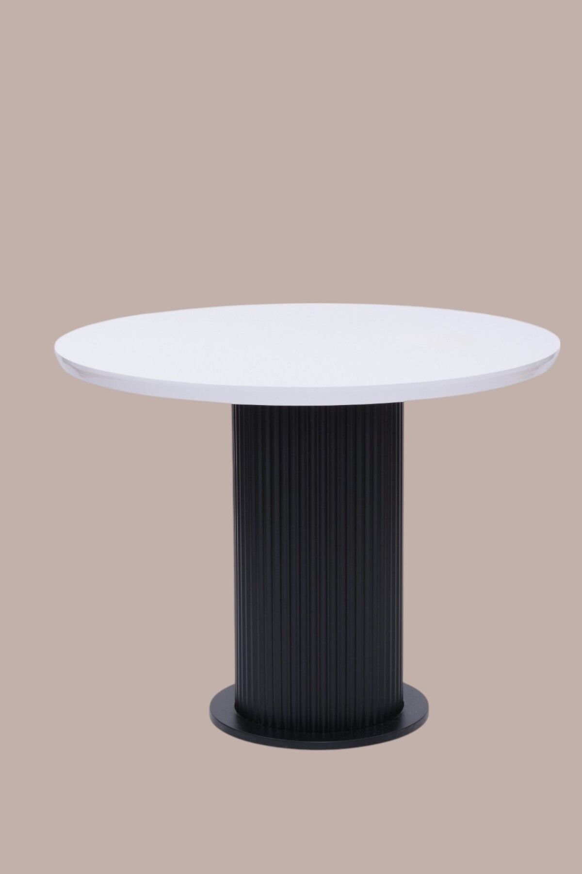 Erezogulları Mobilya Bohem Yuvarlak Lak Panel Mutfak Masası 100cm