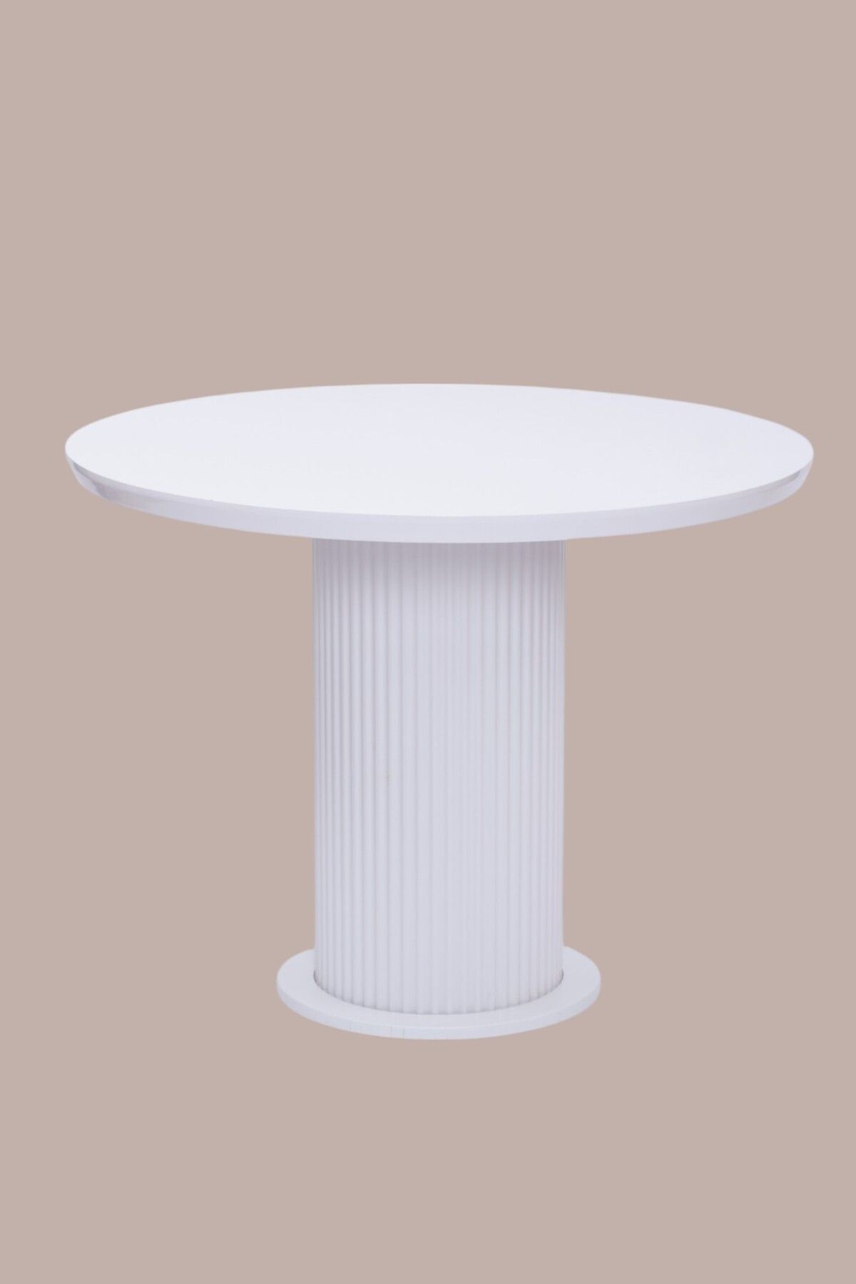 Erezogulları Mobilya Bohem Yuvarlak Lak Panel Mutfak Masası 100cm