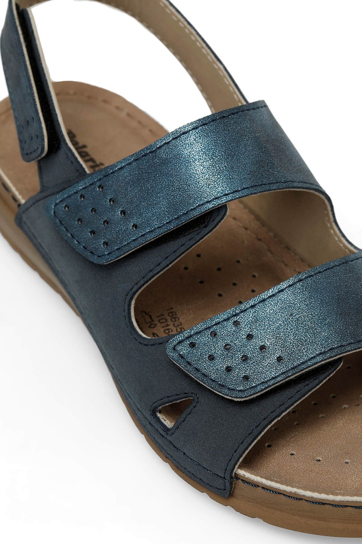 Polaris-166359 .Z4FX Marineblaue Damen-Komfortsandalen 7