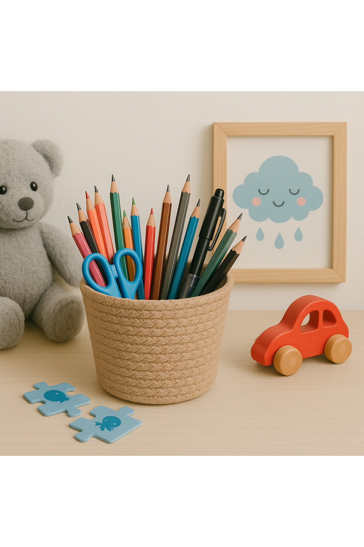 EGE ÖRGÜM Kalemlik Masaüstü Organizer Çocuk Kalemlik