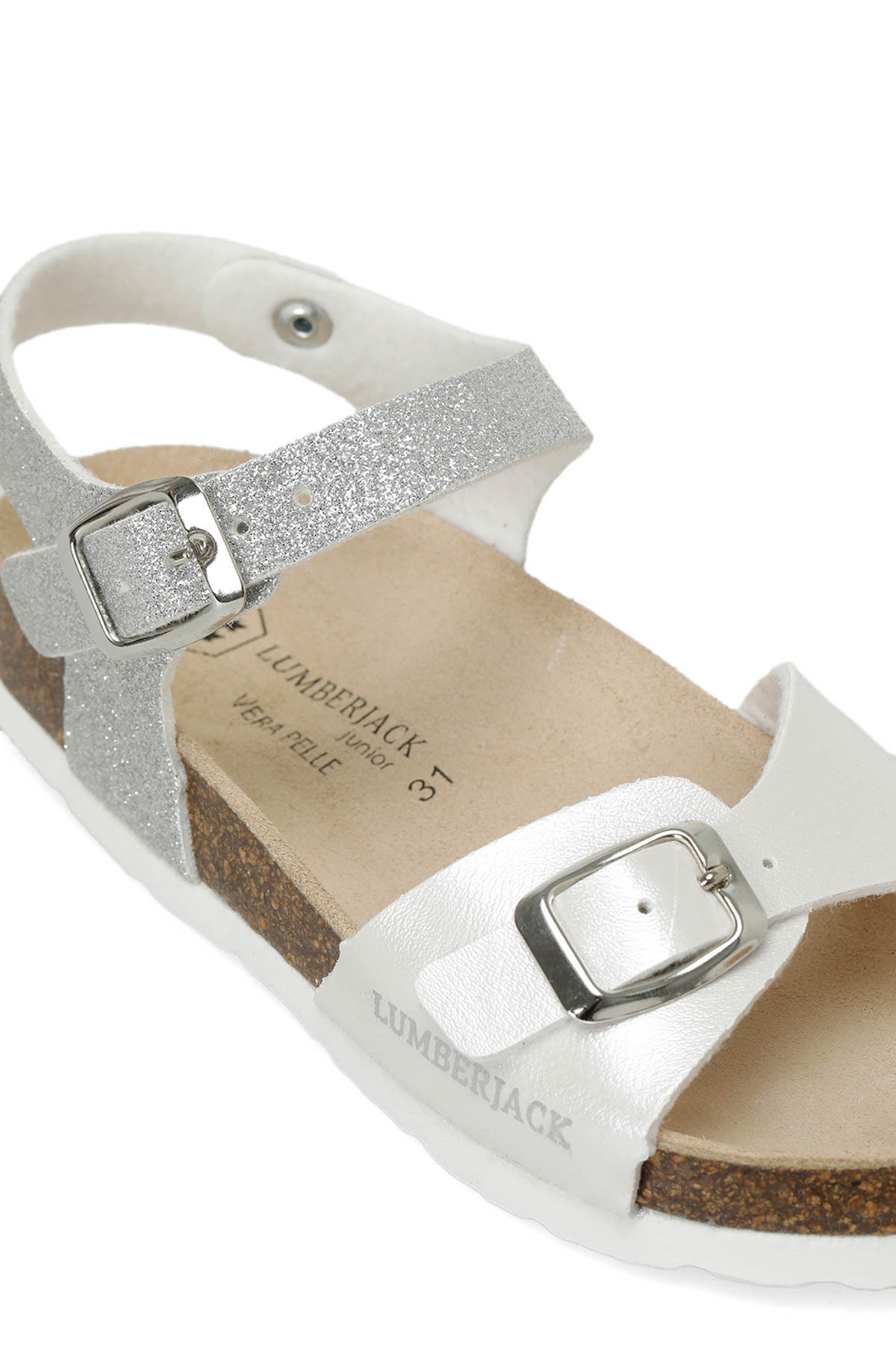 lumberjack-Girl's Silver Slippers BLONI 4FX 7