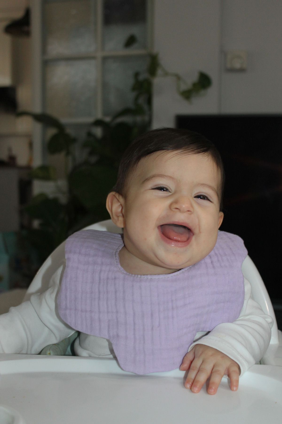 elibaby 2'li %100 Organik Pamuk 8 Katlı Multi Müslin Çiçek Model Kız Bebek Salya Ve Mama Önlüğü, Fular fotoğrafı 4 (önizleme)
