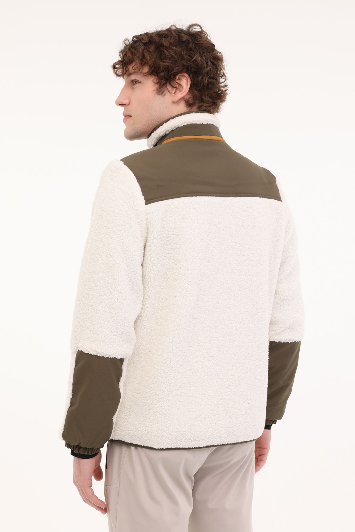 lumberjack-Ανδρικό παλτό ML 7KSYFA24MJ 23-48 4PR Ecru 2