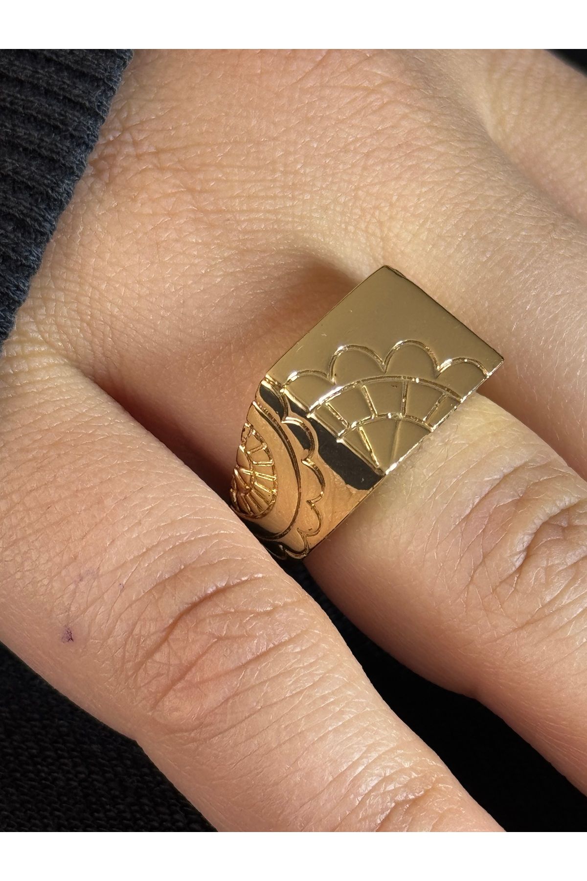 XUPING JEWELRY 18K ayarlanabilir gold çelik yüzük paslanmaz kararmaz
