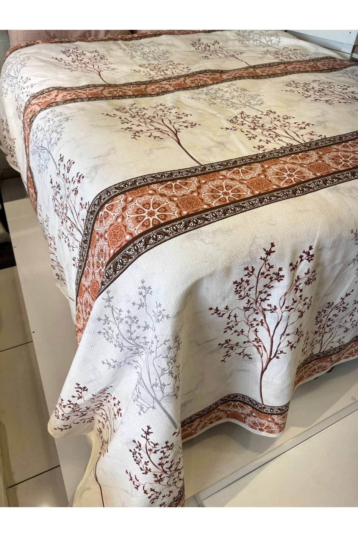ŞENER HOME-Border Pattern Printed 150X240 Cm. Single Single Pike 3