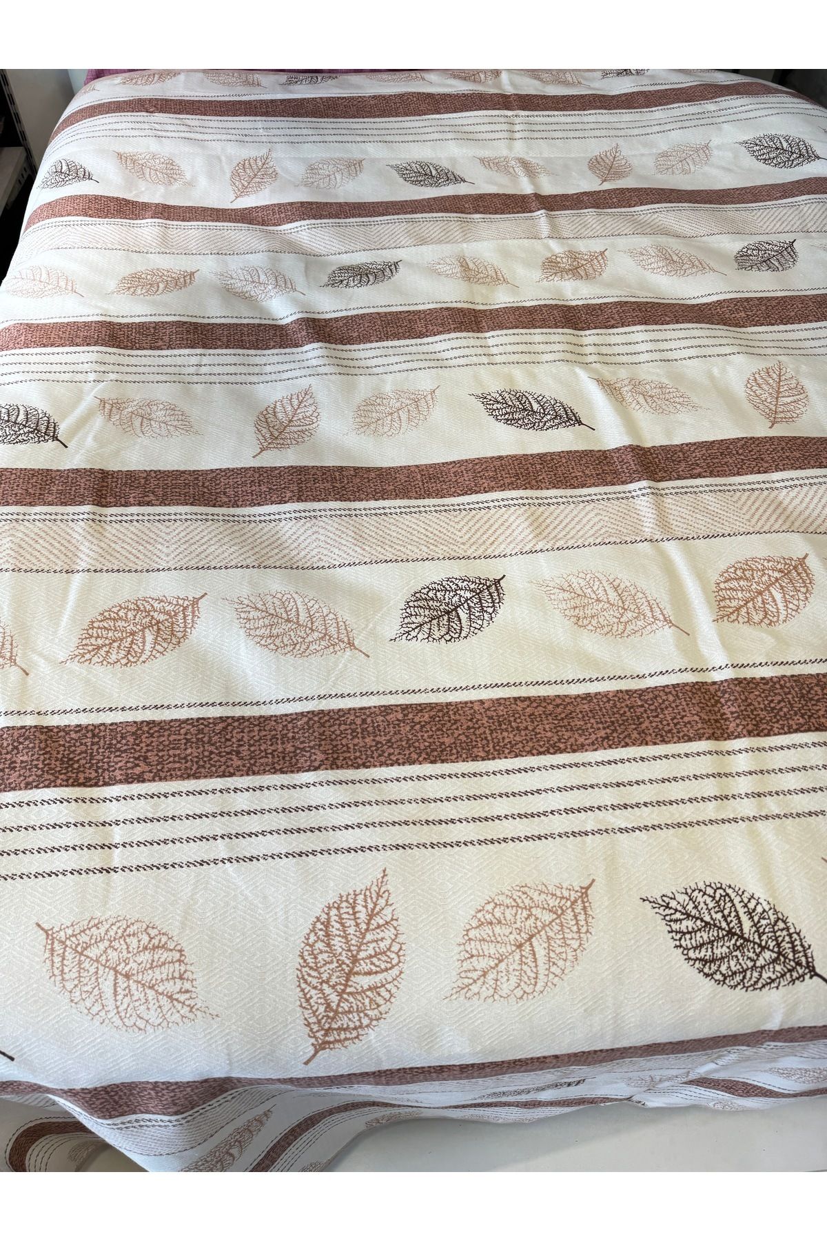 ŞENER HOME-Leaf Pattern Printed 150X240 Cm. Single Single Pike 5