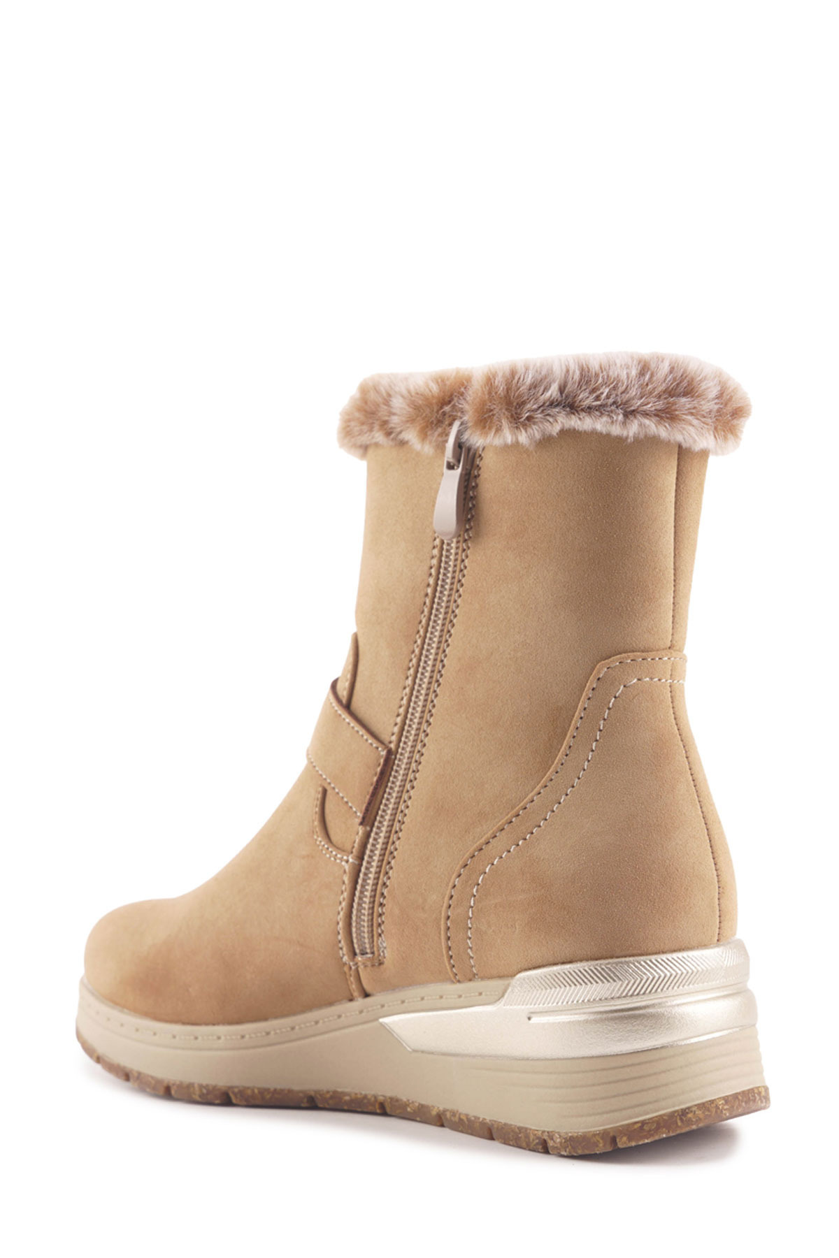 Travel Soft-TRV2668.Z4PR Kamelfarbene Damenstiefel 3