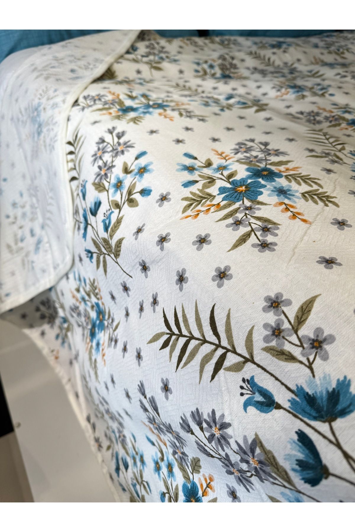 ŞENER HOME Başak Desen Baskılı 150x240 Cm. Tek Kişilik Tek Pike