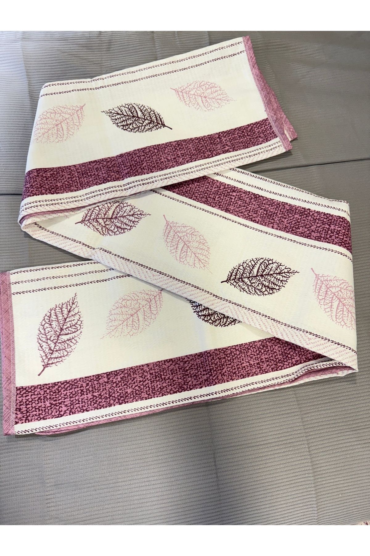 ŞENER HOME-Leaf Pattern Printed 150X240 Cm. Single Single Pike 7