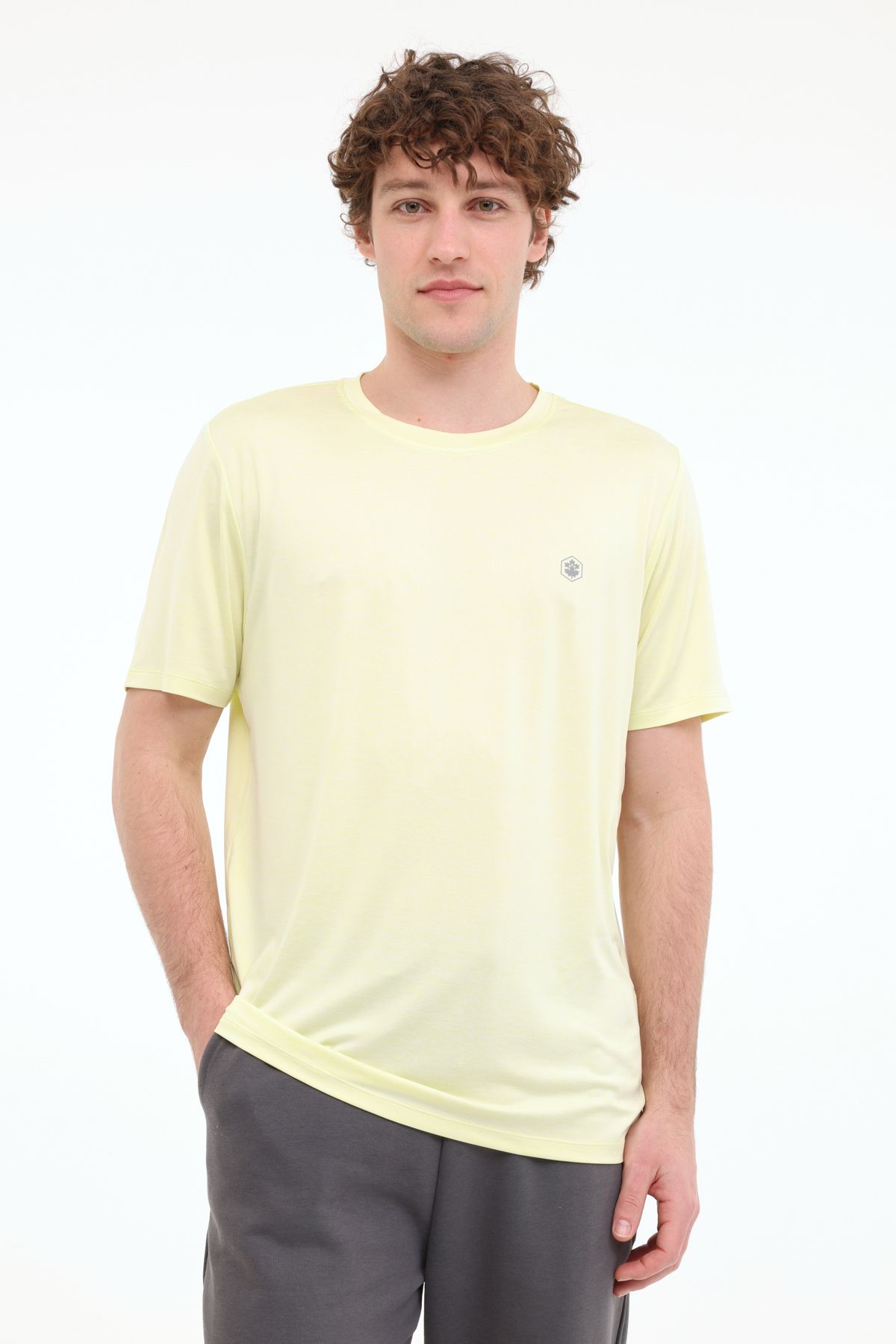 lumberjack-Ανδρικό κοντομάνικο μπλουζάκι ML TED 11C-PRF3006 5FX LIME MULINE 1