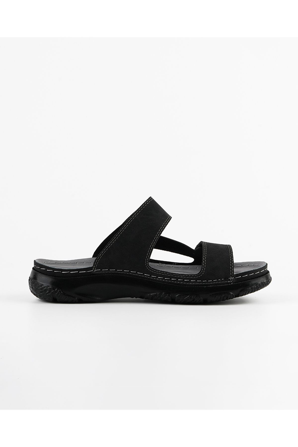 DR KLOMPA-Men's Comfortable Black Slippers Tarlik Orthopedic Sole 4