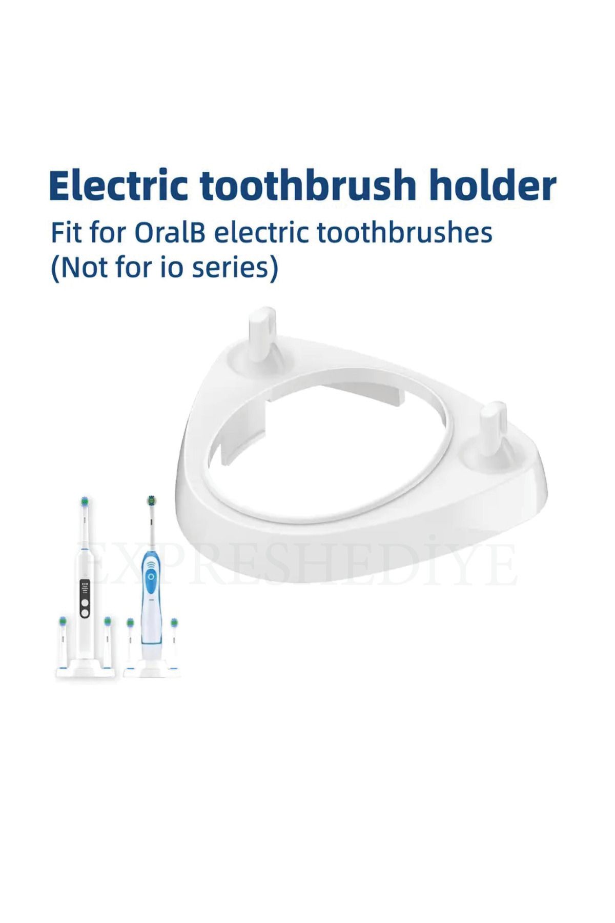 expreshediye Oral B Uyumlu Şarjlı Ve Pilli Diş Fırçası Tutucu Stand - 2 Fırçalı
