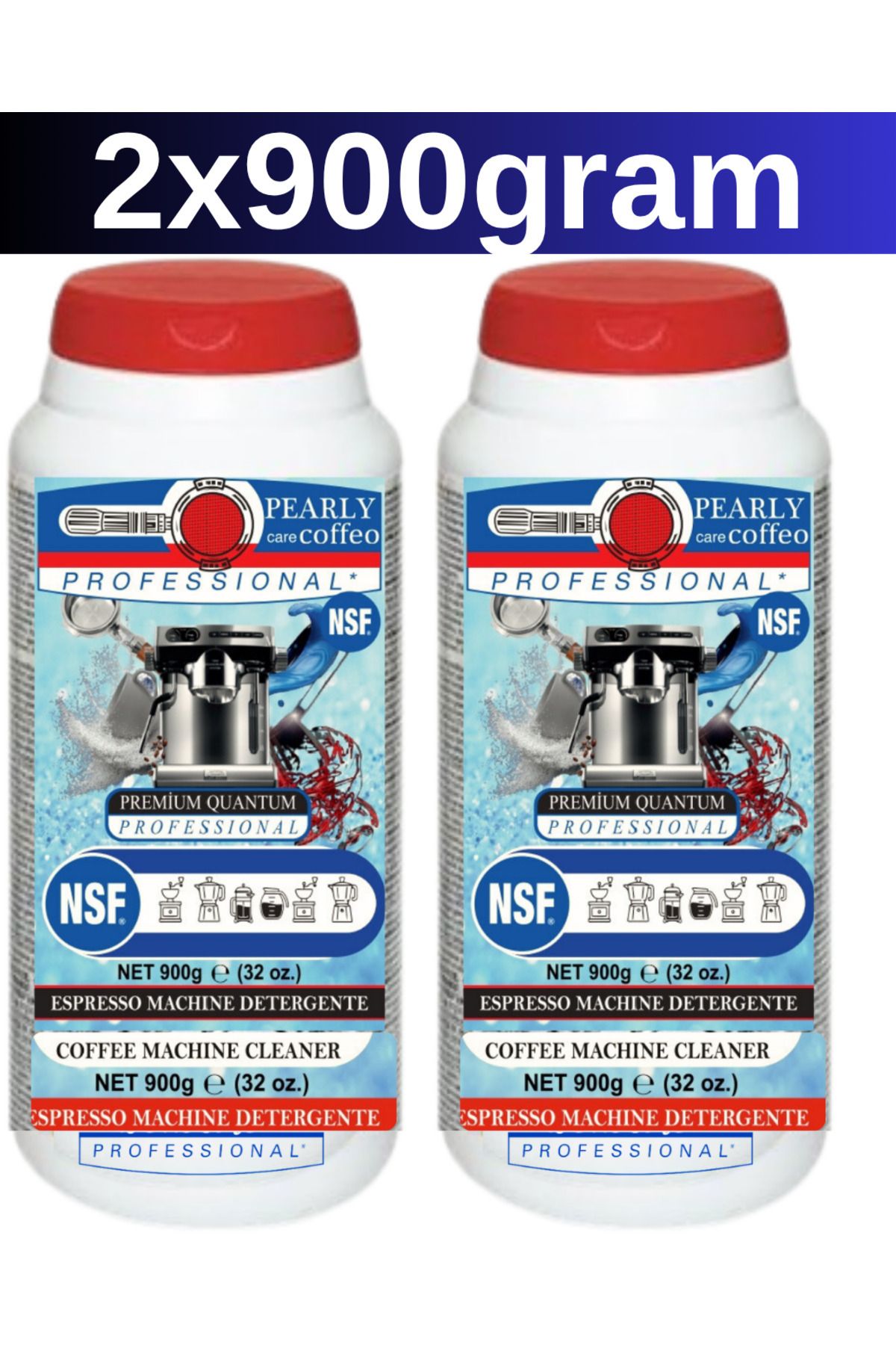 COFFEE CLEANOX Pearly Caff Espresso Kahve Makinesi Temizleyici Deterjan Puly 2’li Set