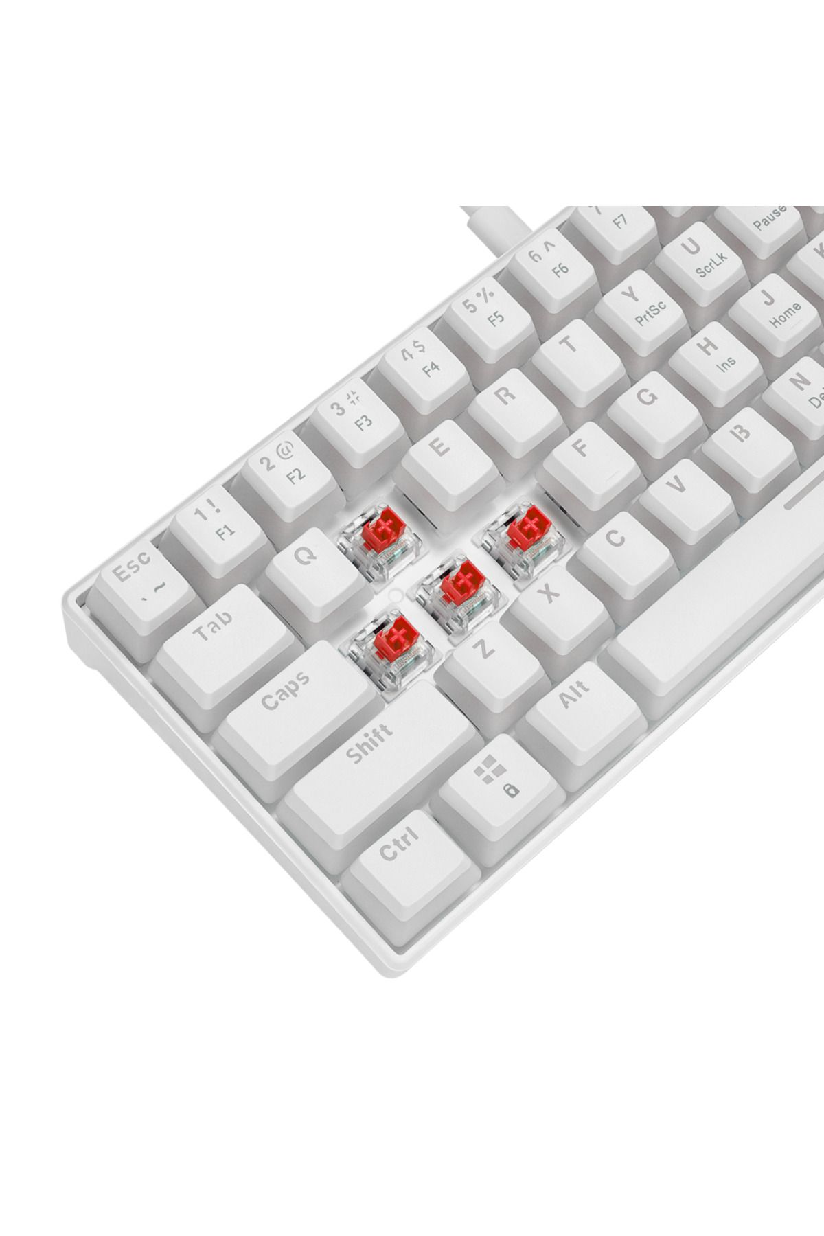 Rampage-Mechanical Gaming Keyboard, Radiant K11, Red Switch, Full Keys Anti-ghosting, Pudding Keycaps, Usb-c 7
