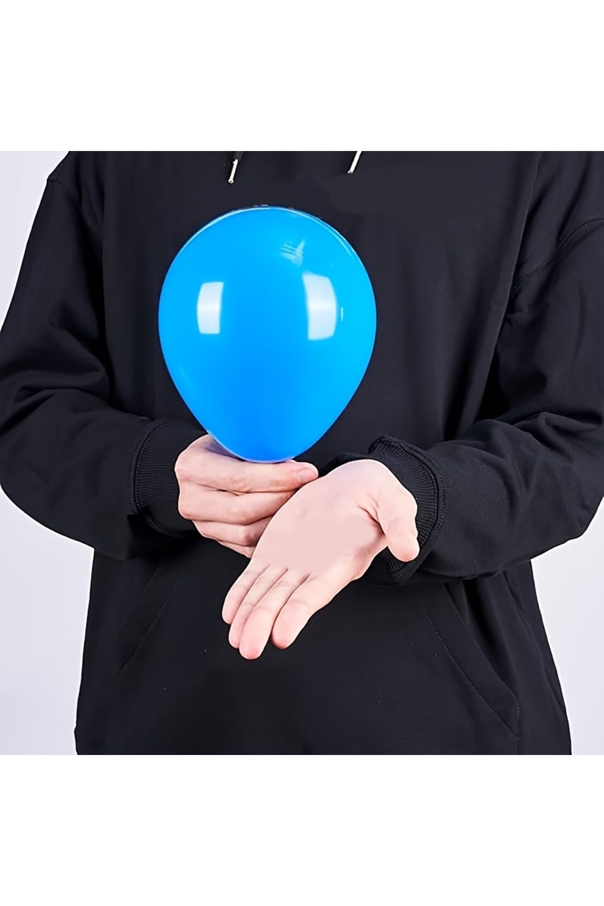 UVERTE 10 Adet 5 Inç12 Cm Mavi Balon Doğum Günü Balonu Mini Balon